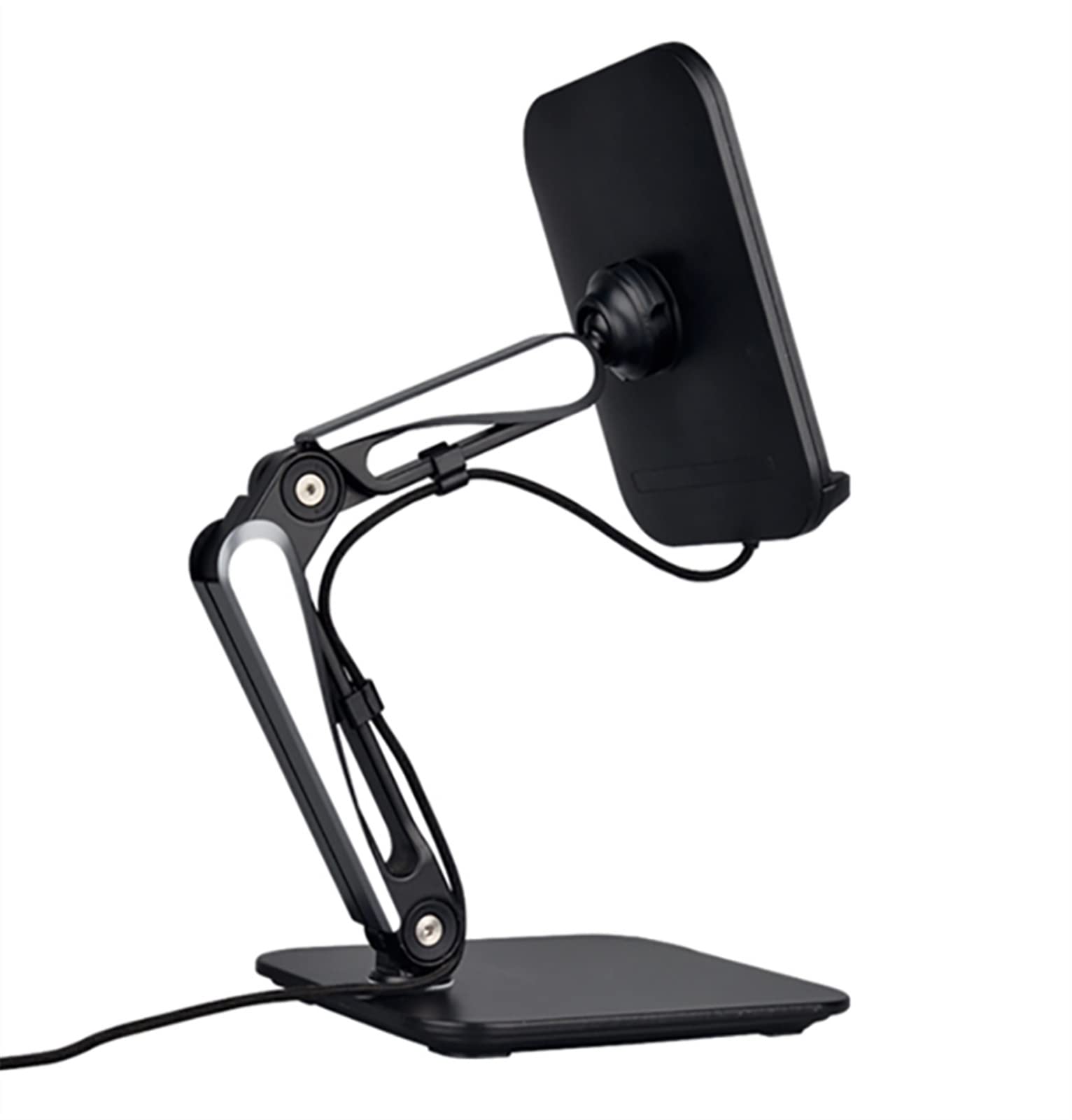 TOMYEUS Adjustable Tablet Stand - Full Motion Metal Phone & Tablet Holder, Foldable Lazy Bracket for 4-13 Inch Devices - Perfect for Gaming, Watching Movies, Video Calls & Hands-Free Reading