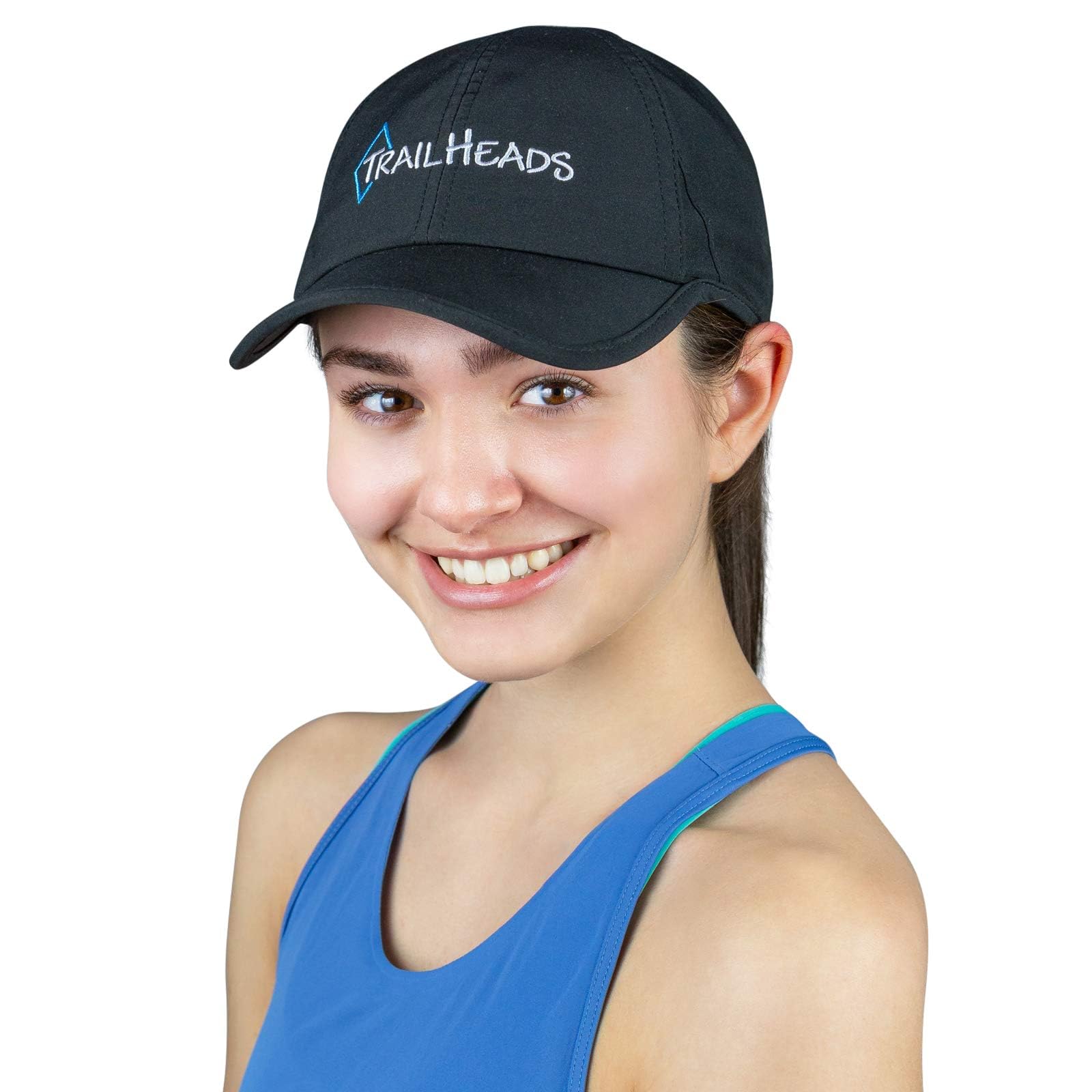 TrailHeads UPF 50+ UV Protection Running Hats for Women - Lightweight Summer Baseball Cap for Tennis, Golf, Gym & Outdoor Workouts - Perfect for Hiking, Jogging & Beach Activities