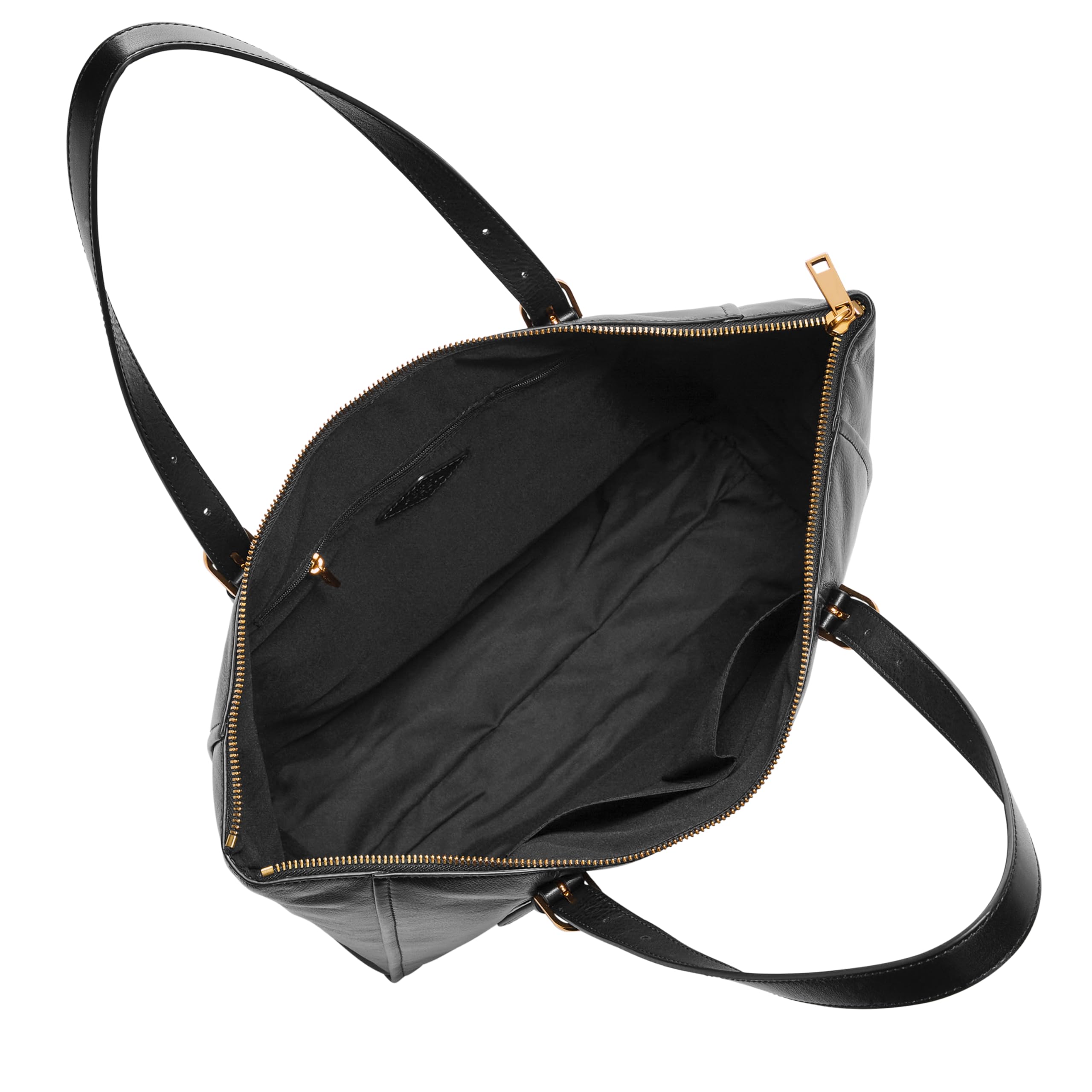 Fossil Carlie Tote Bag for Women - Stylish Leather Handbag with Spacious Interior, Perfect for Work, Travel & Everyday Use