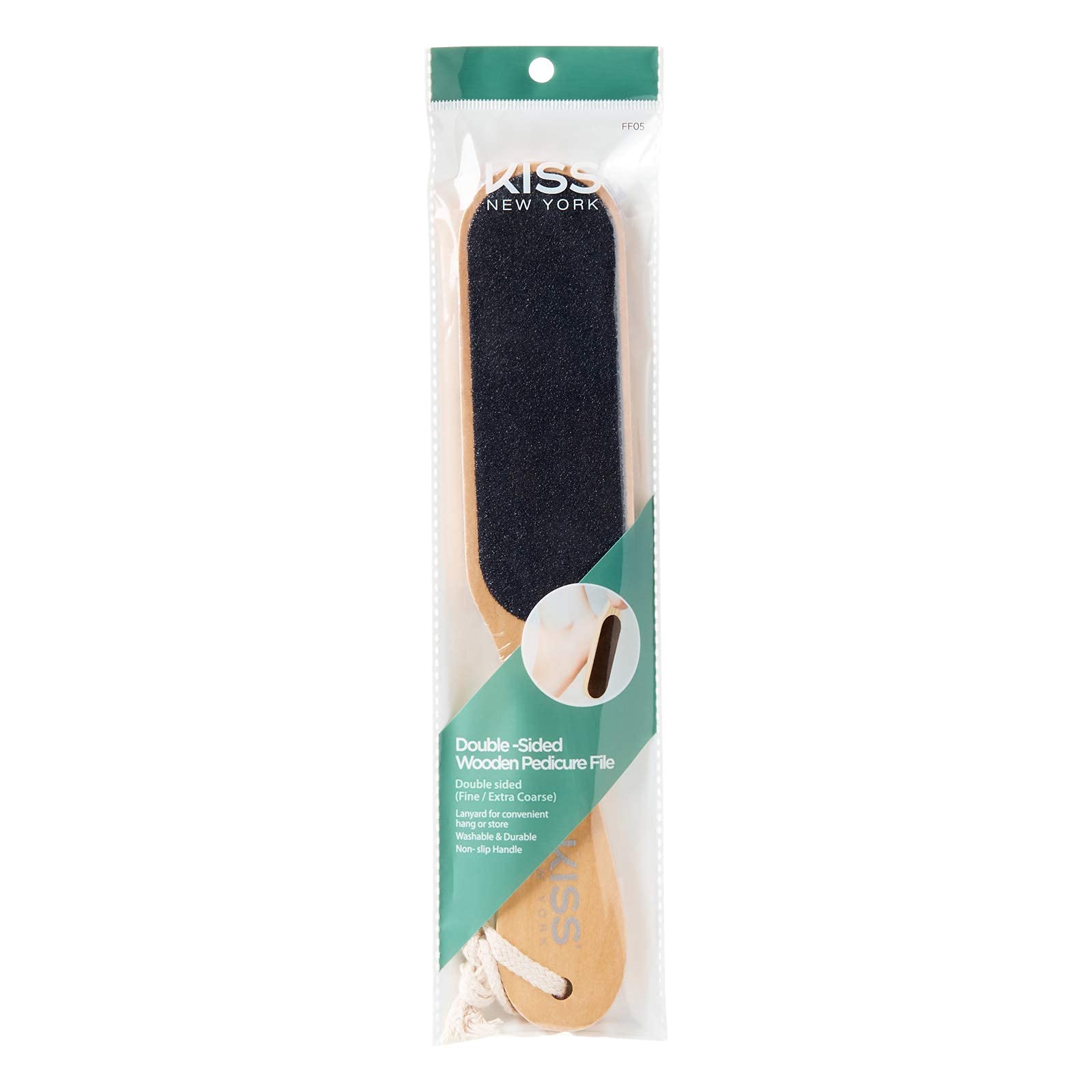 Premium Double-Sided Wooden Pedicure File - Smooth & Coarse Grit for Professional Nail Care - Perfect for Home Spa, Salon Use & Travel Manicure Kit