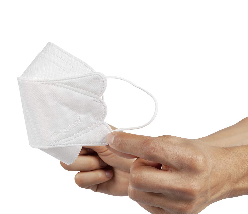 Air Queen Nano Filter Face Mask - Individually Packed 100-Pack with Homewell Wipes | Premium Protection for Daily Use, Travel & Public Safety