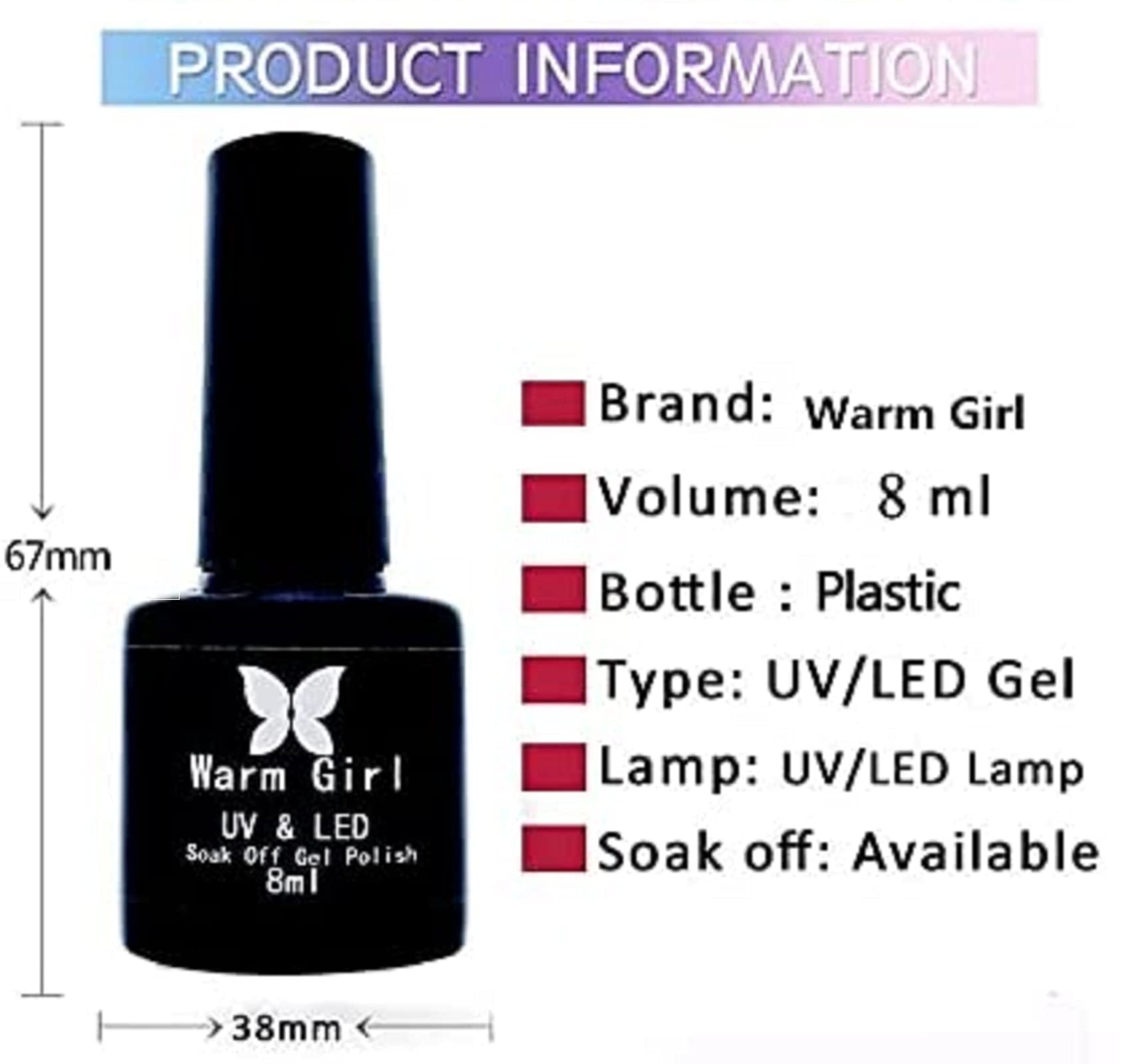 24Pcs Soak Off Gel Nail Polish Set - Nude Pink Blue White Colors with Glossy & Matte Top Coat, Base Coat - DIY Salon Quality Manicure Starter Kit for Home, Party & Special Occasions