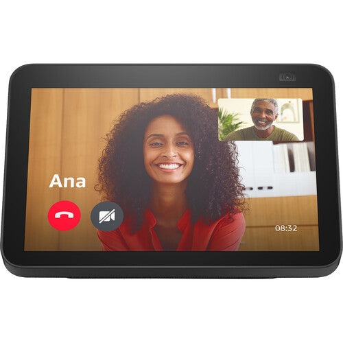 Amazon Echo Show 8 (2nd Gen) - Smart Display with Alexa - Charcoal - HD Screen, Smart Home Hub, Video Calls - Perfect for Kitchen, Living Room & Bedroom