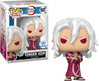 Demon Slayer Pop! Vinyl Figure - Tengen Uzui in Kimono with Funko Exclusive Sticker #1537 | Anime Collectible, Gift for Fans, Home & Office Decor