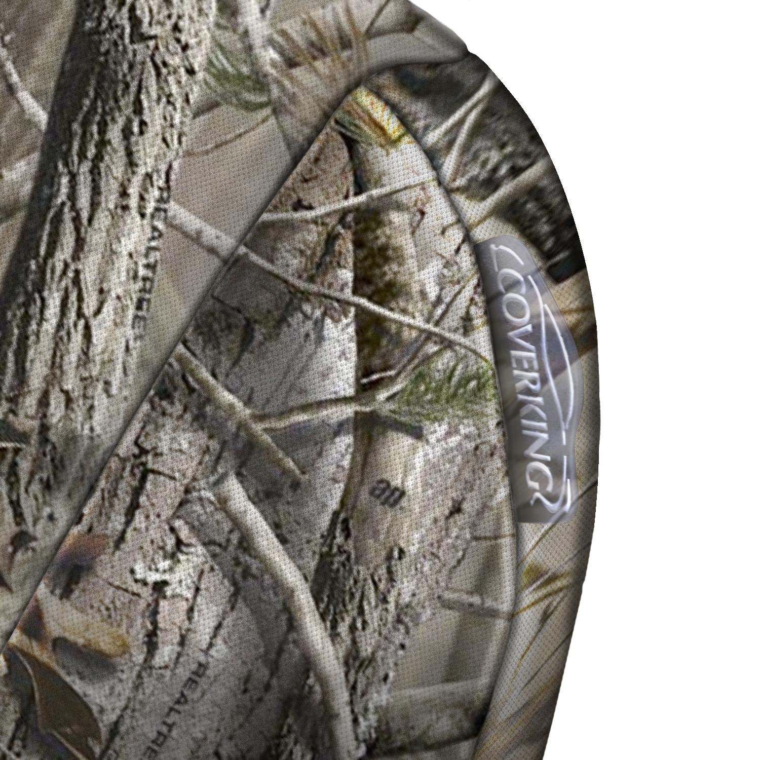Coverking Rear Split Bench Custom Fit Seat Cover for Ford F-150 (2015-2023) - Neosupreme Fabric with Realtree AP Camo Pattern - Durable, Water-Resistant Truck Seat Protector for Off-Roading, Hunting & Outdoor Adventures
