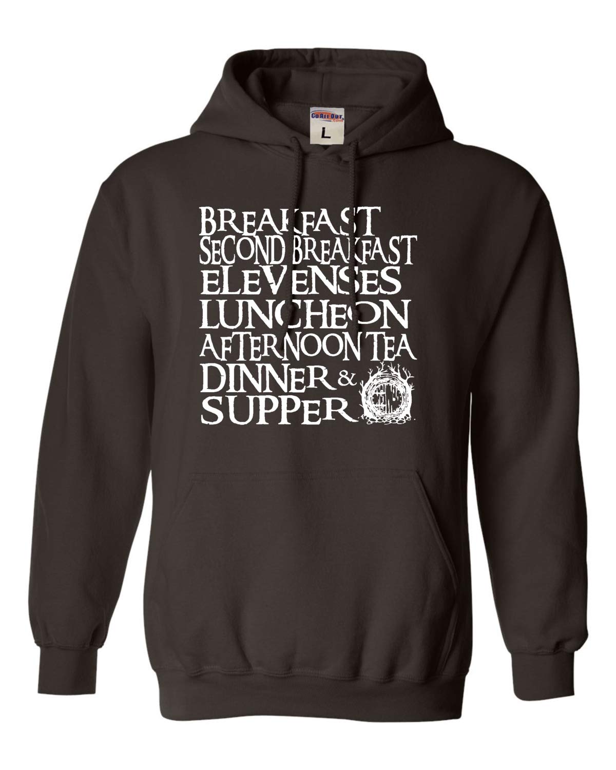 Go All Out The Seven Daily Meals Unisex Hoodie Sweatshirt - Comfortable Pullover for Men & Women - Perfect for Casual Wear, Gym, and Outdoor Activities