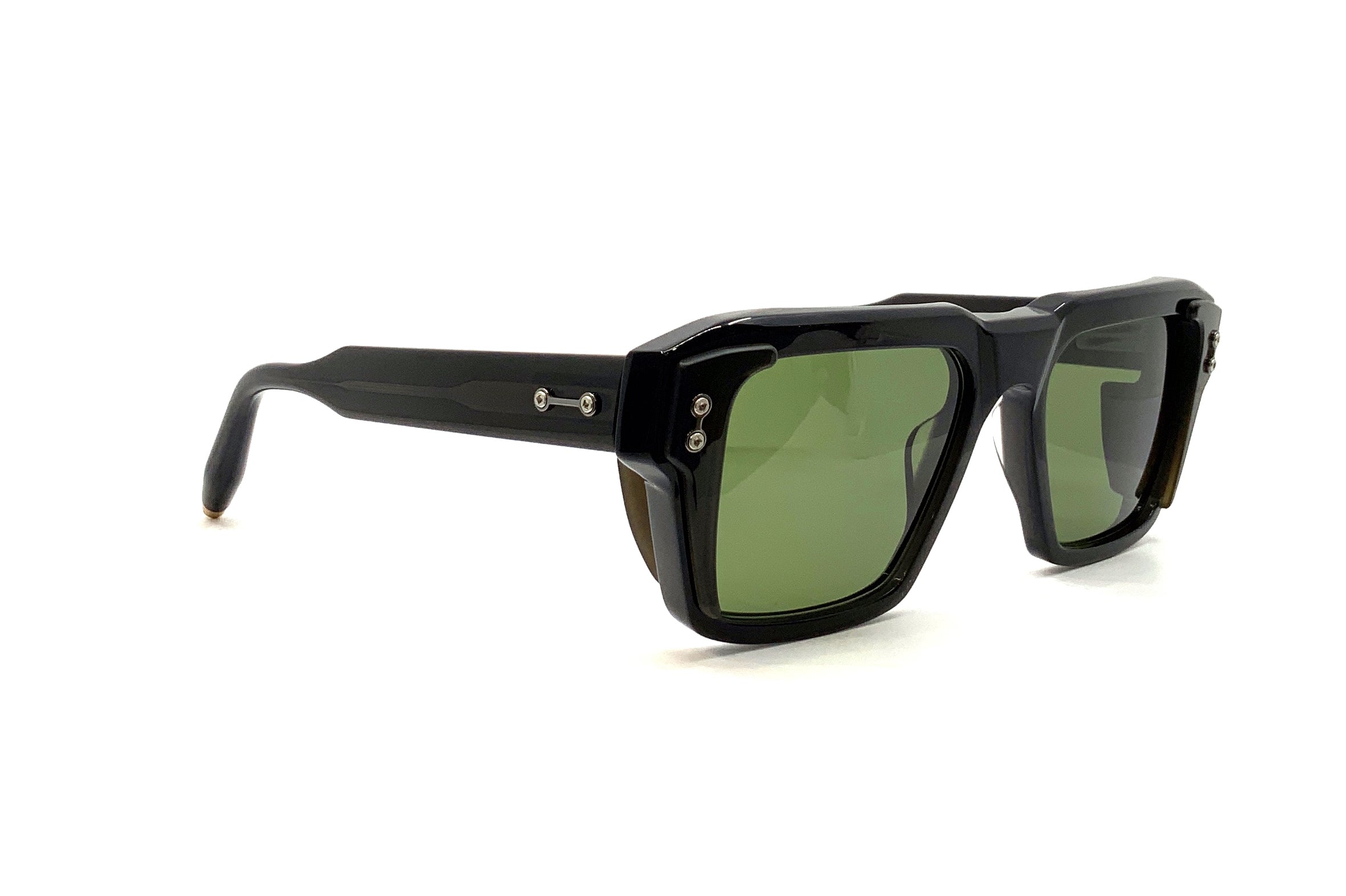 Akoni Hercules Black Crystal Sunglasses with Side Shield - Stylish UV Protection for Outdoor Sports & Driving