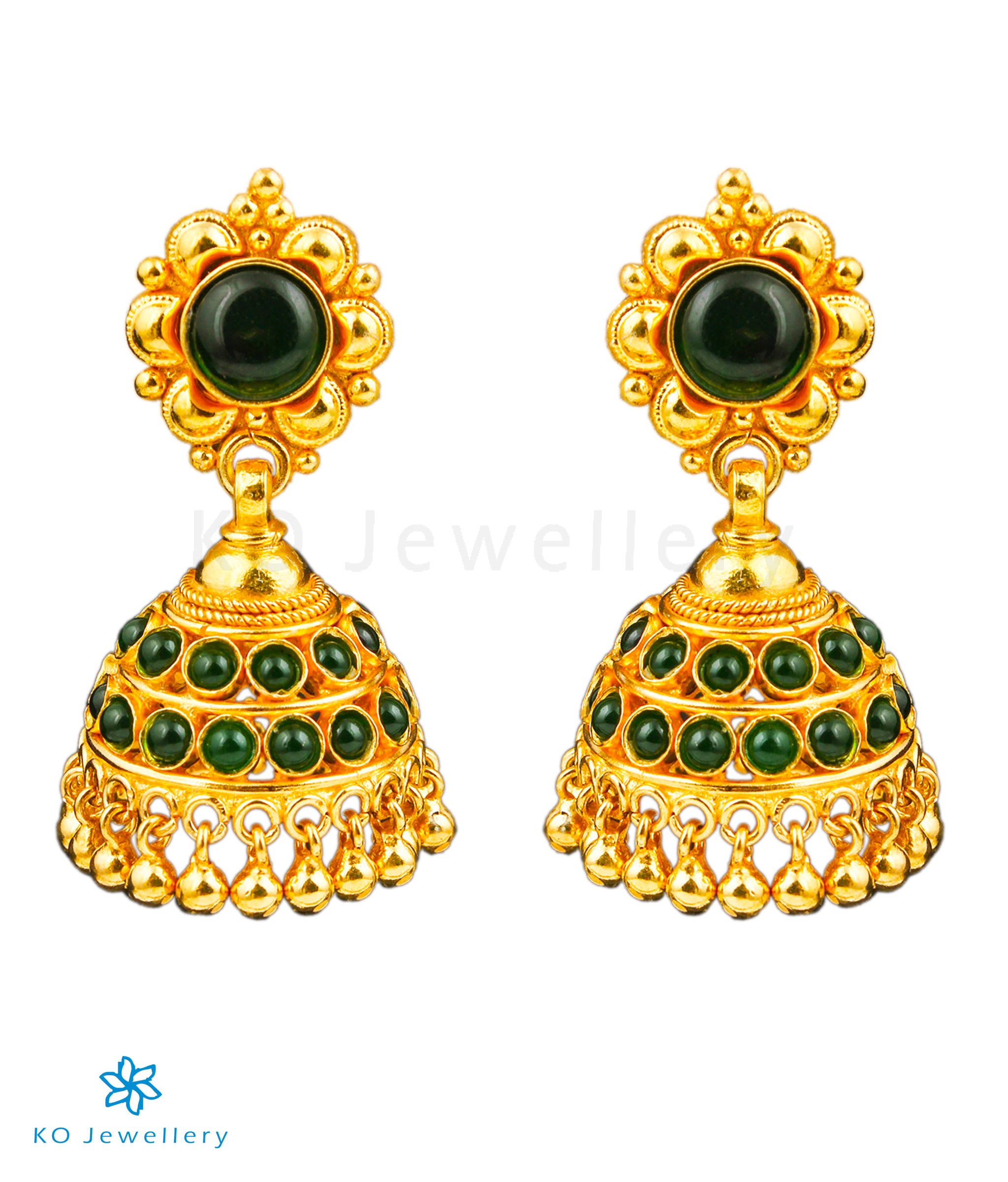 Exquisite Ayana Silver Kempu Jhumka Earrings for Women | Traditional Indian Handcrafted Jewelry | Perfect for Weddings, Festivals & Ethnic Outfits