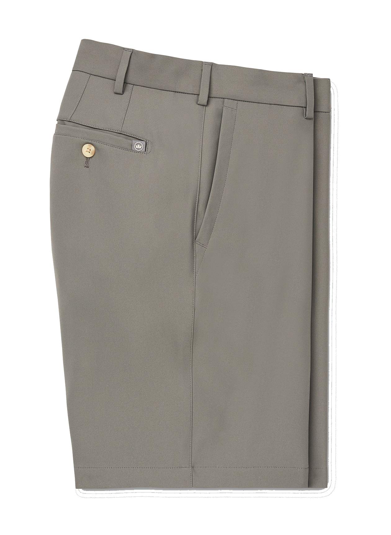 PETER MILLAR Salem High Drape Performance Shorts ME0EB82 - Men's Athletic Golf Shorts in Smoke Gray Size 34 | Moisture-Wicking & Stretch Fabric for Golf, Tennis & Casual Wear