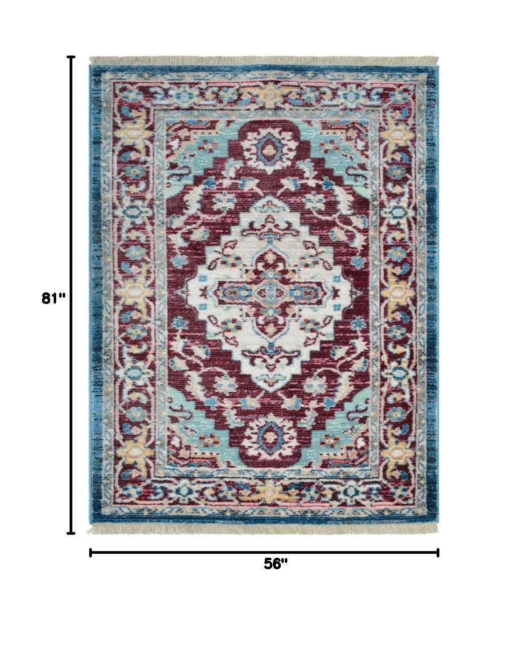 Machine Made Polyester Area Rugs 4'8