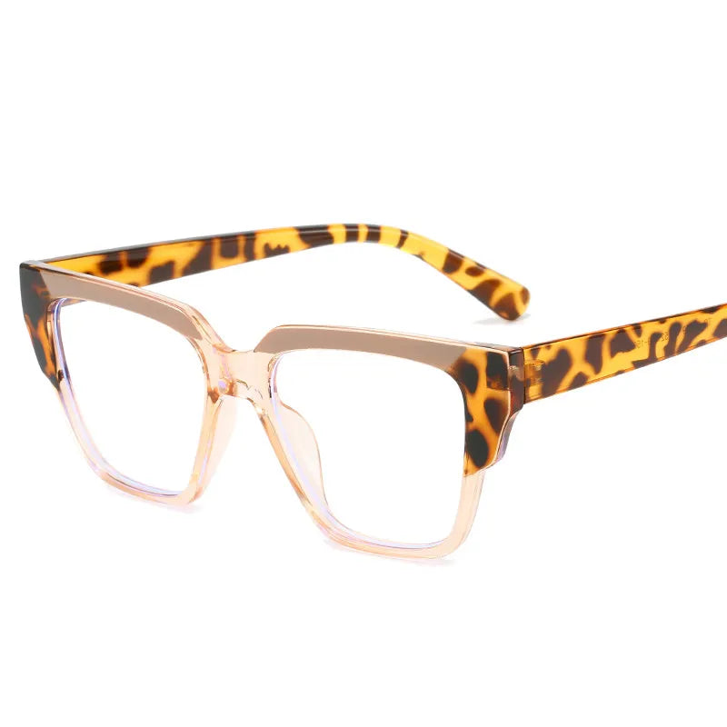 CCspace Women's Full Rim Square TR90 Titanium Eyeglasses 56855 - Lightweight & Durable Frame for Work, Reading & Everyday Fashion