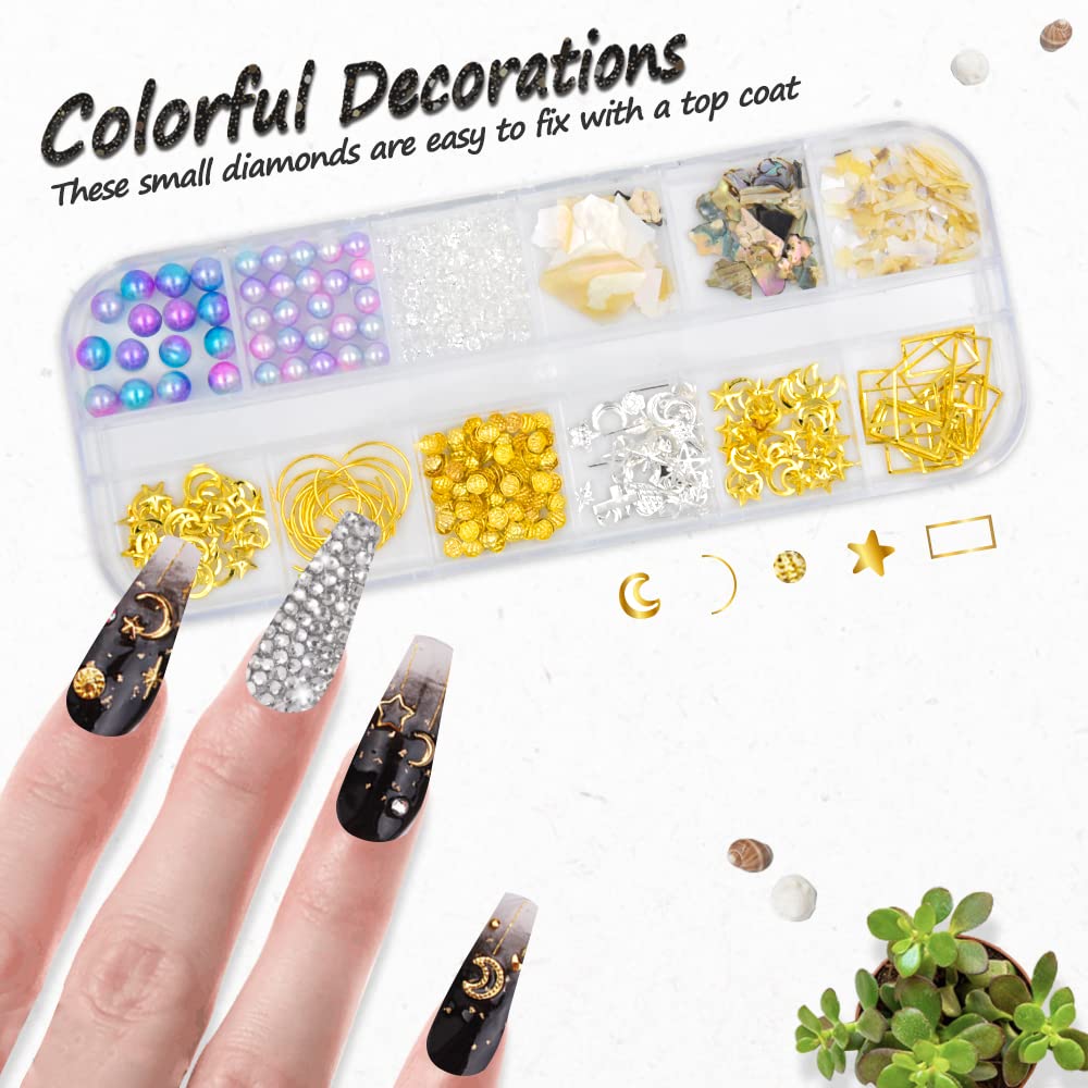 11 Colors Gel Nail Polish Kit with Base & Top Coat - Matte & Glossy Finish, Nail Art Stickers, Rhinestones & Manicure Tools | DIY Salon-Quality Nails at Home for Women & Teens | Perfect for Parties, Weddings & Special Occasions