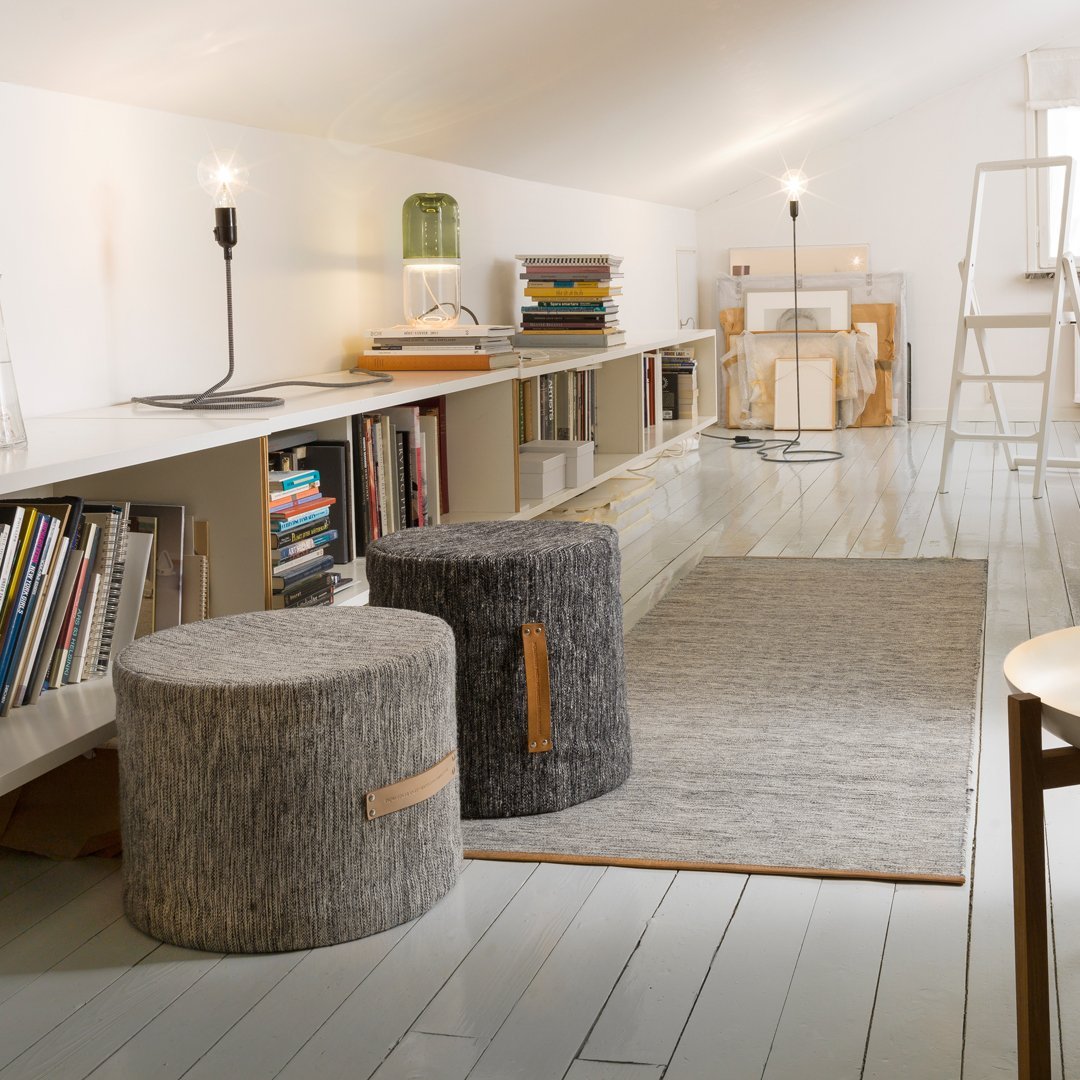 Bergstrom Bjork Rug - Scandinavian Design Handmade Wool Rug for Living Room, Bedroom & Office - House Stockholm Collection - Perfect for Cozy Home Decor & Nordic Style Interiors