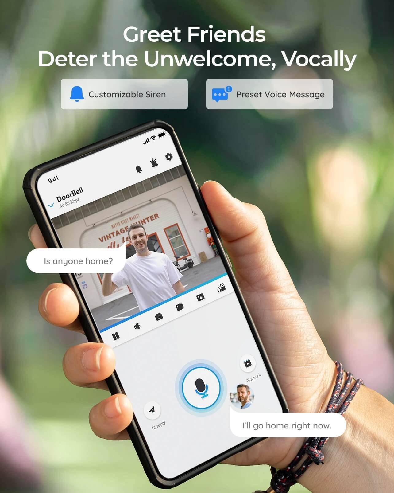 REOLINK 2K Plug-in Smart Doorbell Camera & Outdoor Security Camera Bundle - No Subscription Needed, Local Storage, All-in-One App Control - Perfect for Home Security & Front Door Monitoring