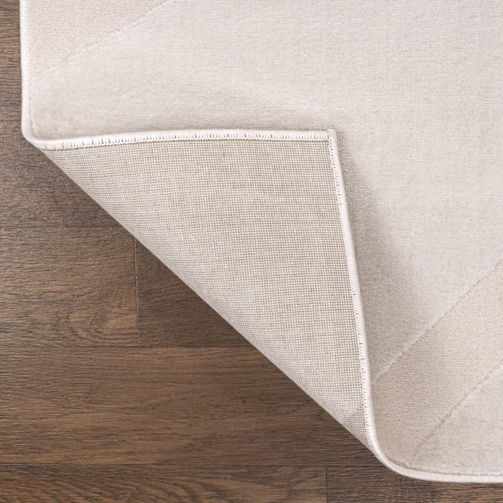 Nordic Mid-Century Scandinavian Abstract Sun Two-Tone High Low Area Rug - Perfect for Living Room, Bedroom, or Office Decor