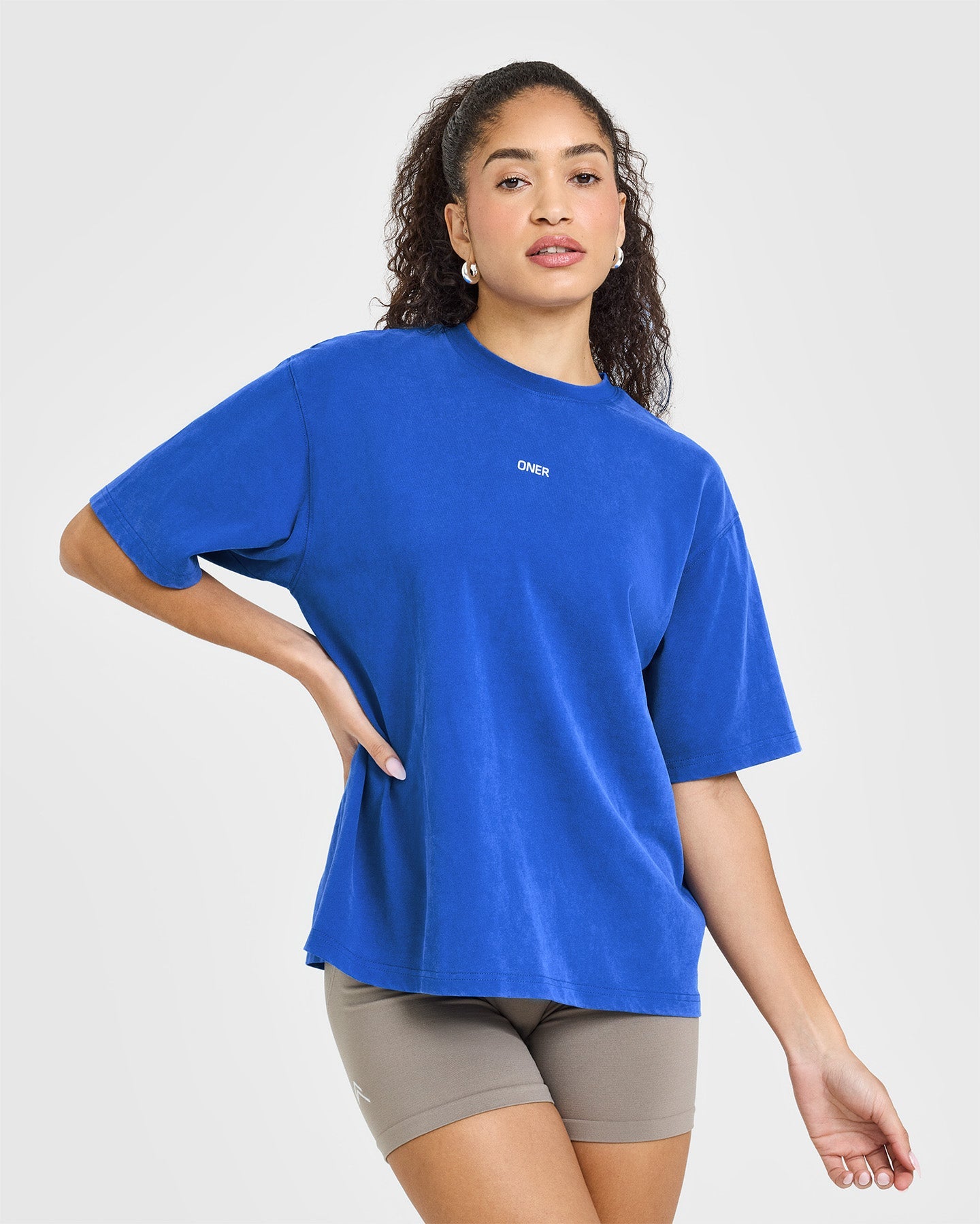Premium Oversized Washed Cotton T-Shirt for Men - Soft Vintage Style Cobalt Blue Tee - Perfect for Casual Wear, Street Fashion & Everyday Comfort
