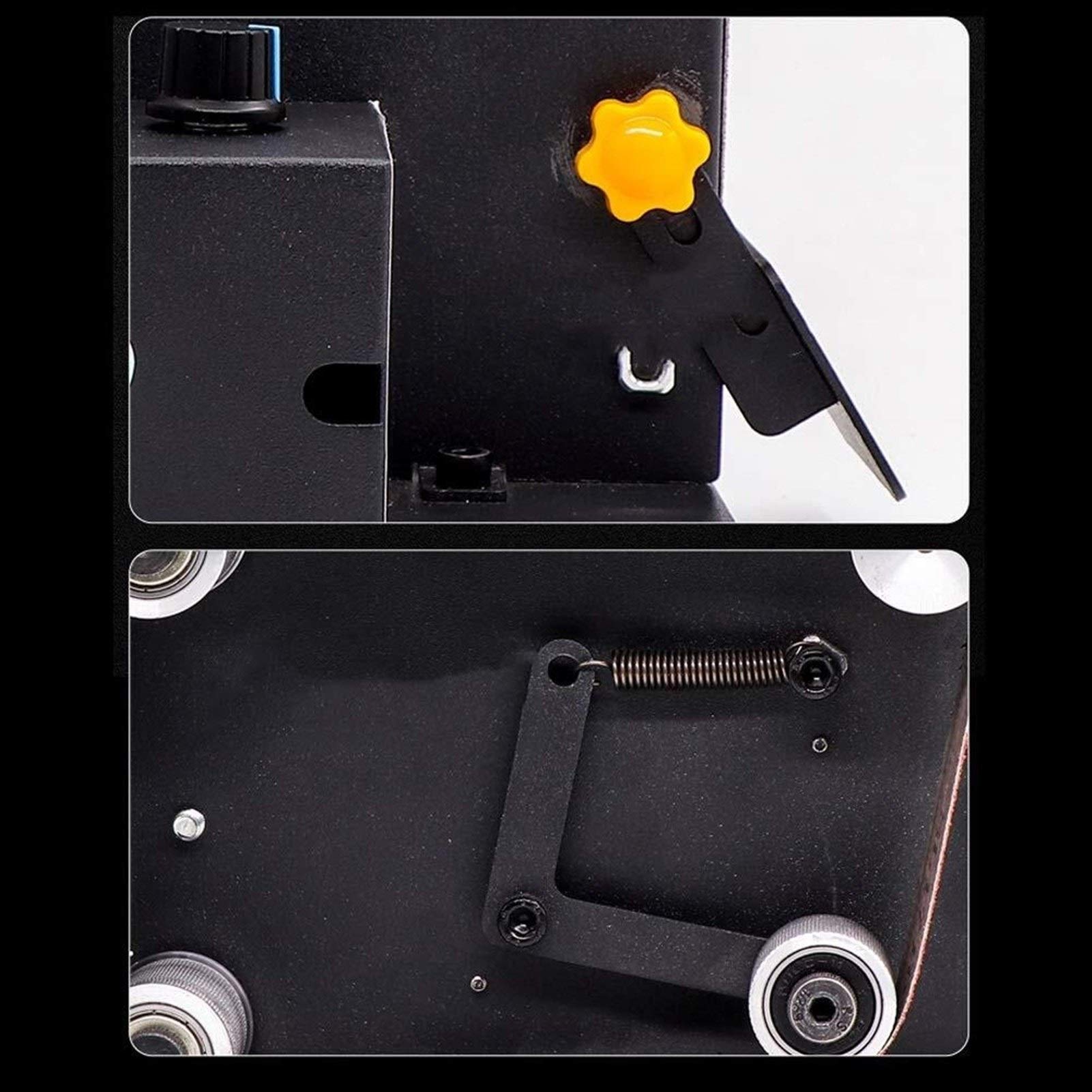 Micro Belt Sander - Compact Electric Belt Sander for DIY Polishing, Grinding & Sharpening | Precision Bench Tool for Woodworking, Metalworking & Knife Sharpening | Perfect for Home Workshops & Professional Use