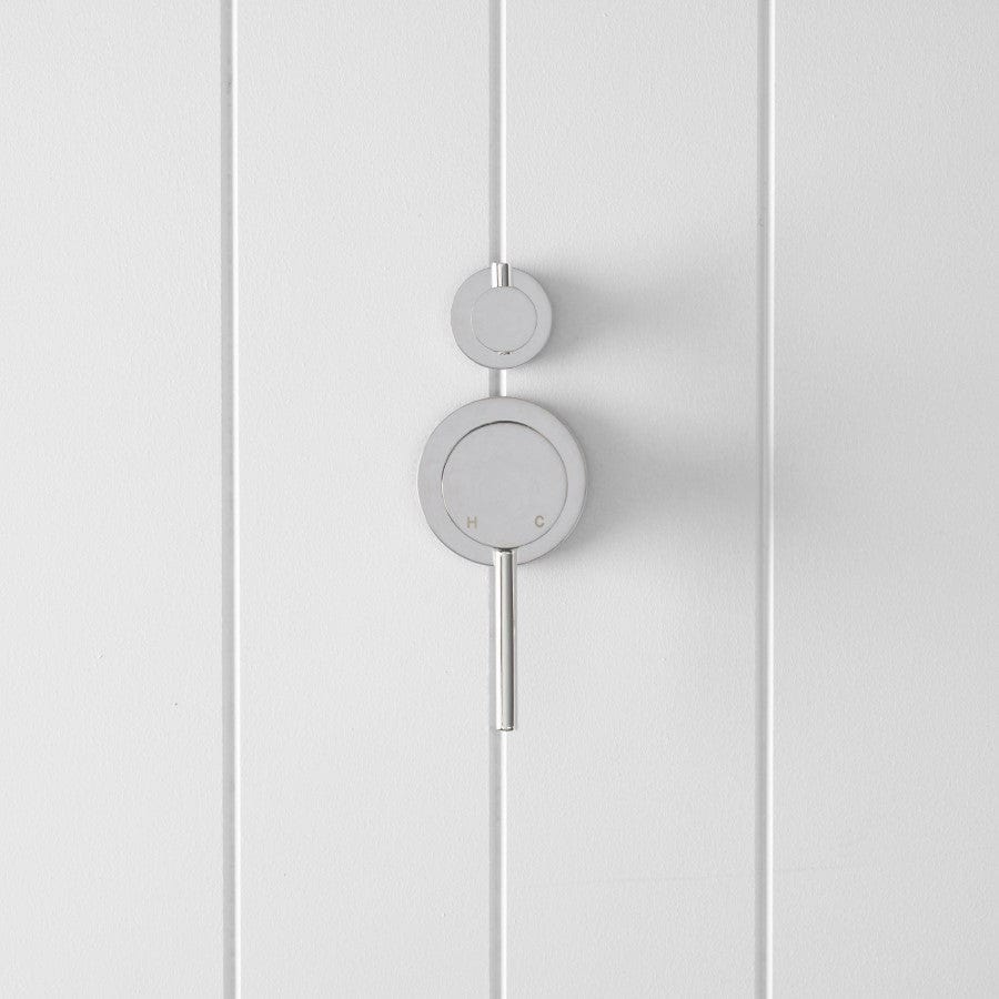 Chrome Shower Diverter and Mixer Valve - Perfect for Bathroom Renovation and Modern Plumbing Upgrades
