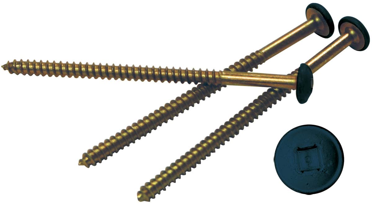 Midnight Blue Metal Painted Shutter Screws - 36 Pack for Vinyl Shutters | Weather-Resistant & Durable | Perfect for Home Exterior & Window Shutter Installation