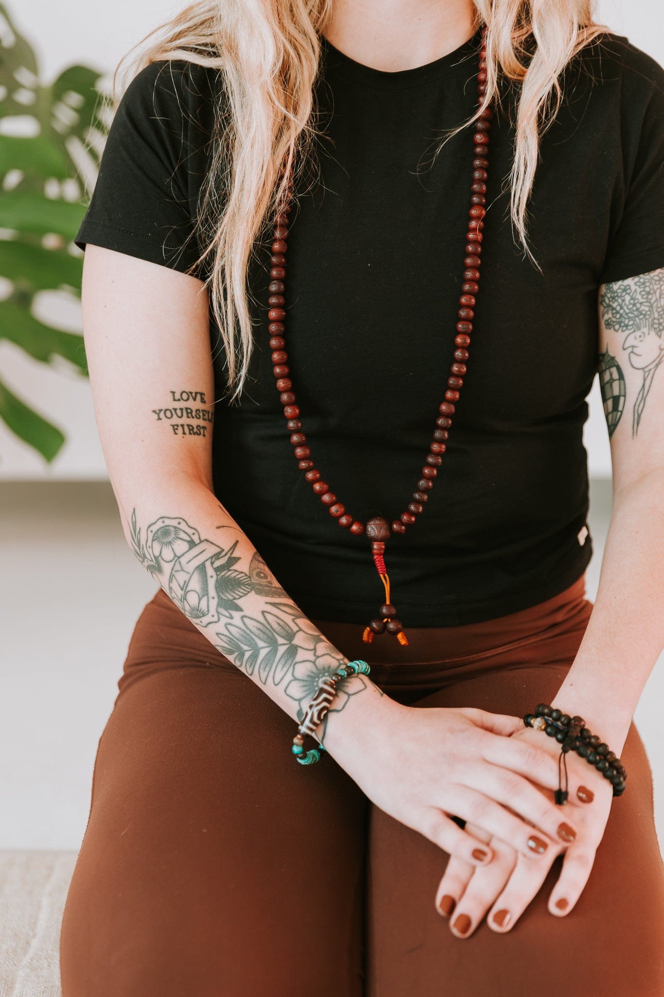 Authentic Antique Bodhi Enlightenment Mala - 108 Beads Buddhist Prayer Necklace for Meditation, Yoga & Spiritual Practice