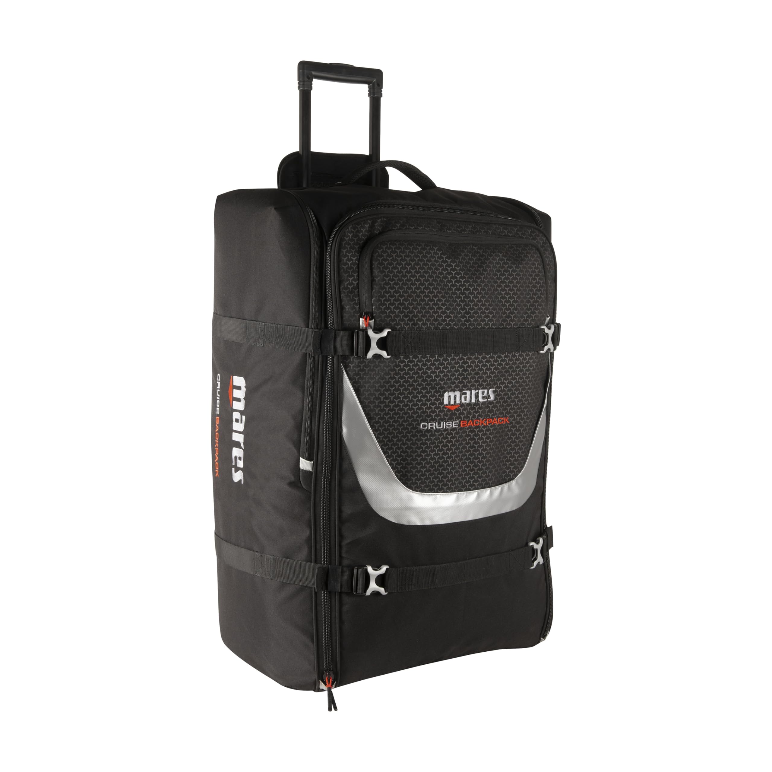 Mares Cruise Backpack - 100L Wheeled Diving Gear & Travel Luggage with Shoulder Straps - Perfect for Scuba Diving Trips, Air Travel & Outdoor Adventures