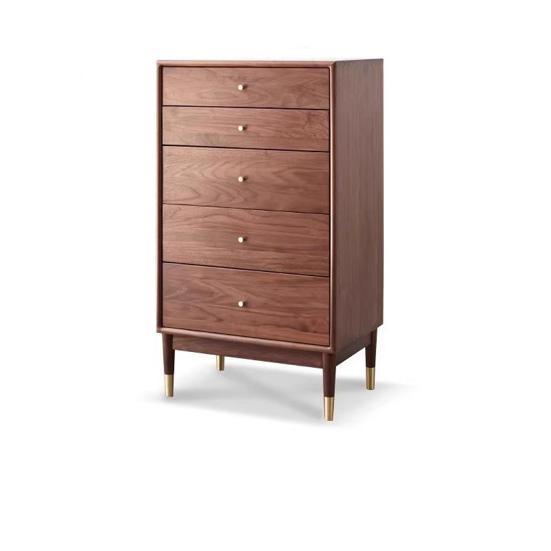 Solid Black Walnut & Oak Wood Drawer - Modern Porch Cabinet for Outdoor Storage & Entryway Organization | Perfect for Patio, Deck, and Garden Decor