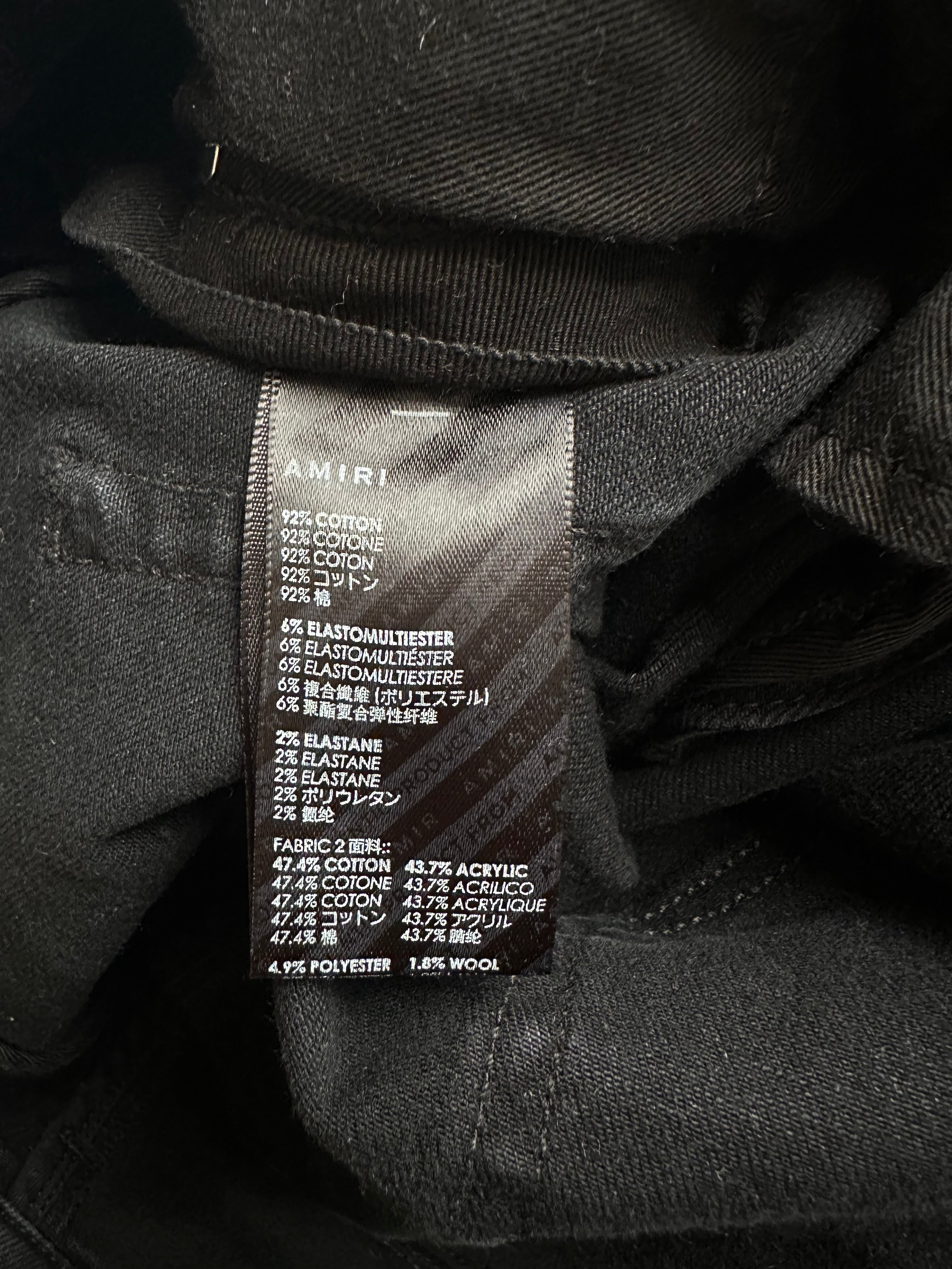 Amiri Aged Black & White Bandana Patch MX1 Jeans - Premium Distressed Denim for Men | Perfect for Streetwear & Casual Outfits