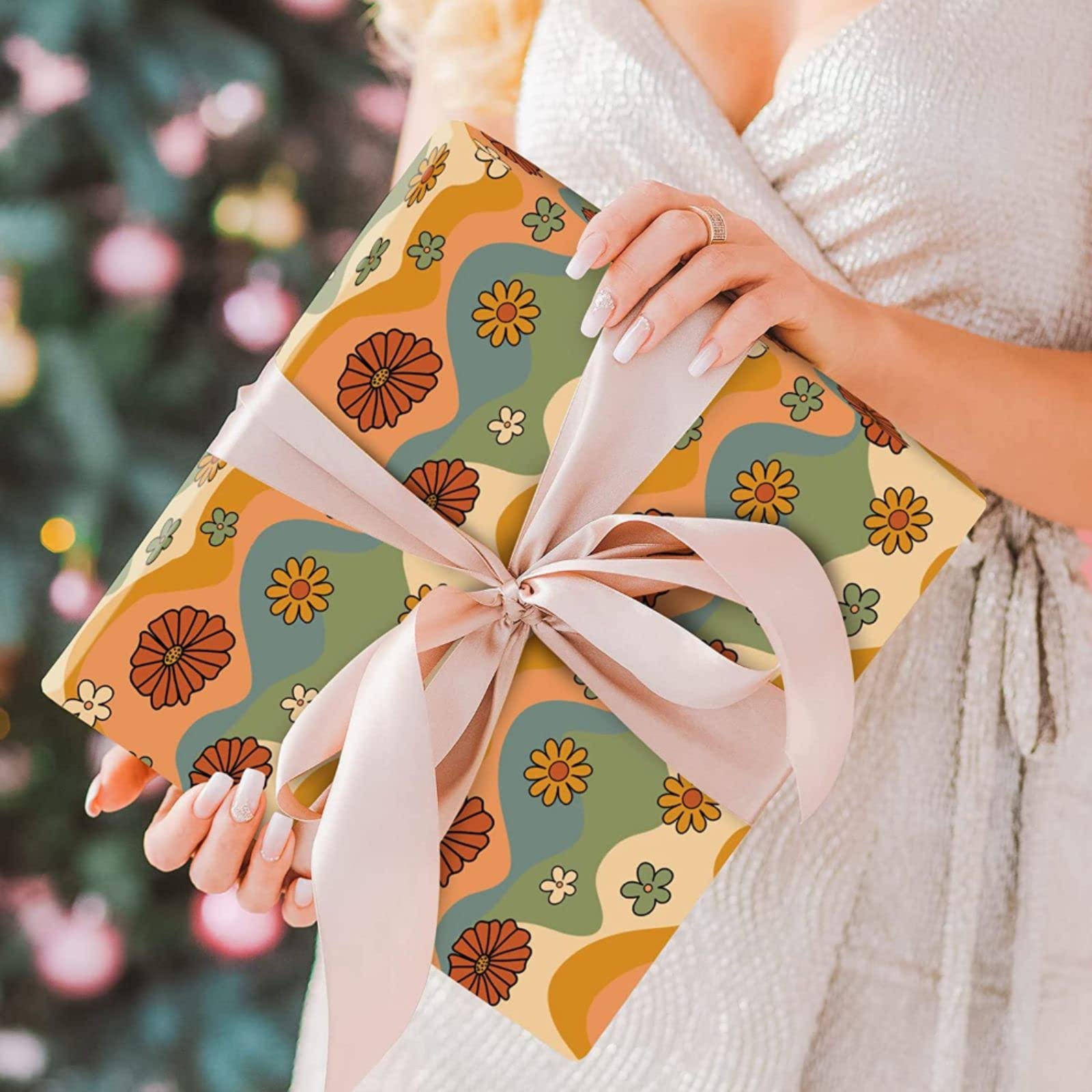 Premium Birch & Co. Gift Wrapping Paper Set - 6 Assorted Sheets for Elegant Present Packaging - Perfect for Birthdays, Weddings & Holiday Gifts