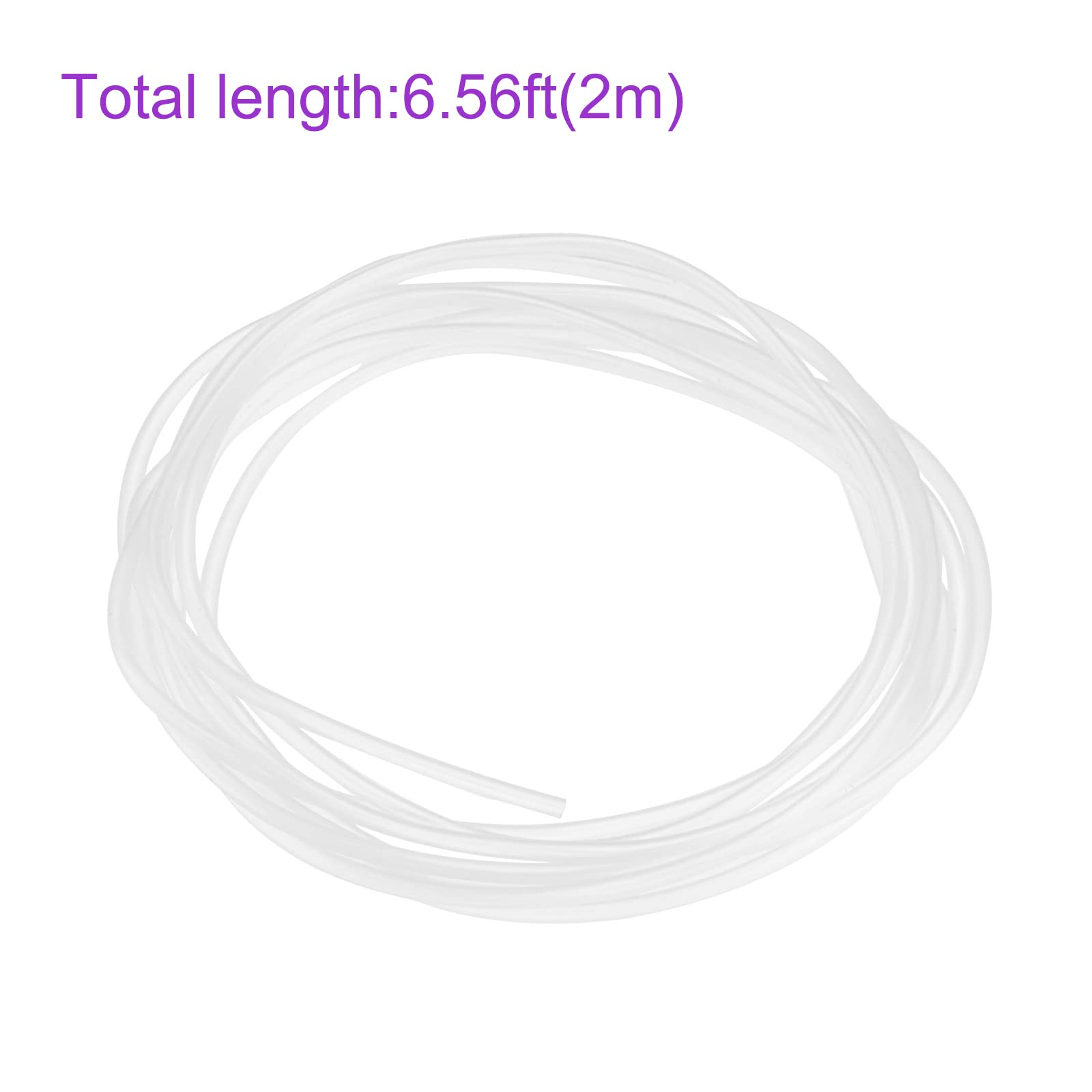 DMiotech 1.5mm ID 2mm OD Clear PVC Tubing - Flexible Transparent Vinyl Hose for Water, Air, Oil Transfer - 2 Meter Length - Perfect for Garden Irrigation, Aquariums & DIY Projects
