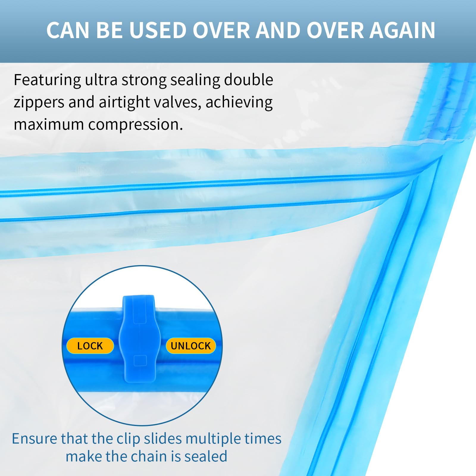 10 Pack Large Vacuum Storage Bags with Electric Pump (5 Jumbo/5 Large) - Space Saving Vacuum Seal Bags for Clothes, Comforters & Blankets | Perfect for Travel, Seasonal Storage & Home Organization