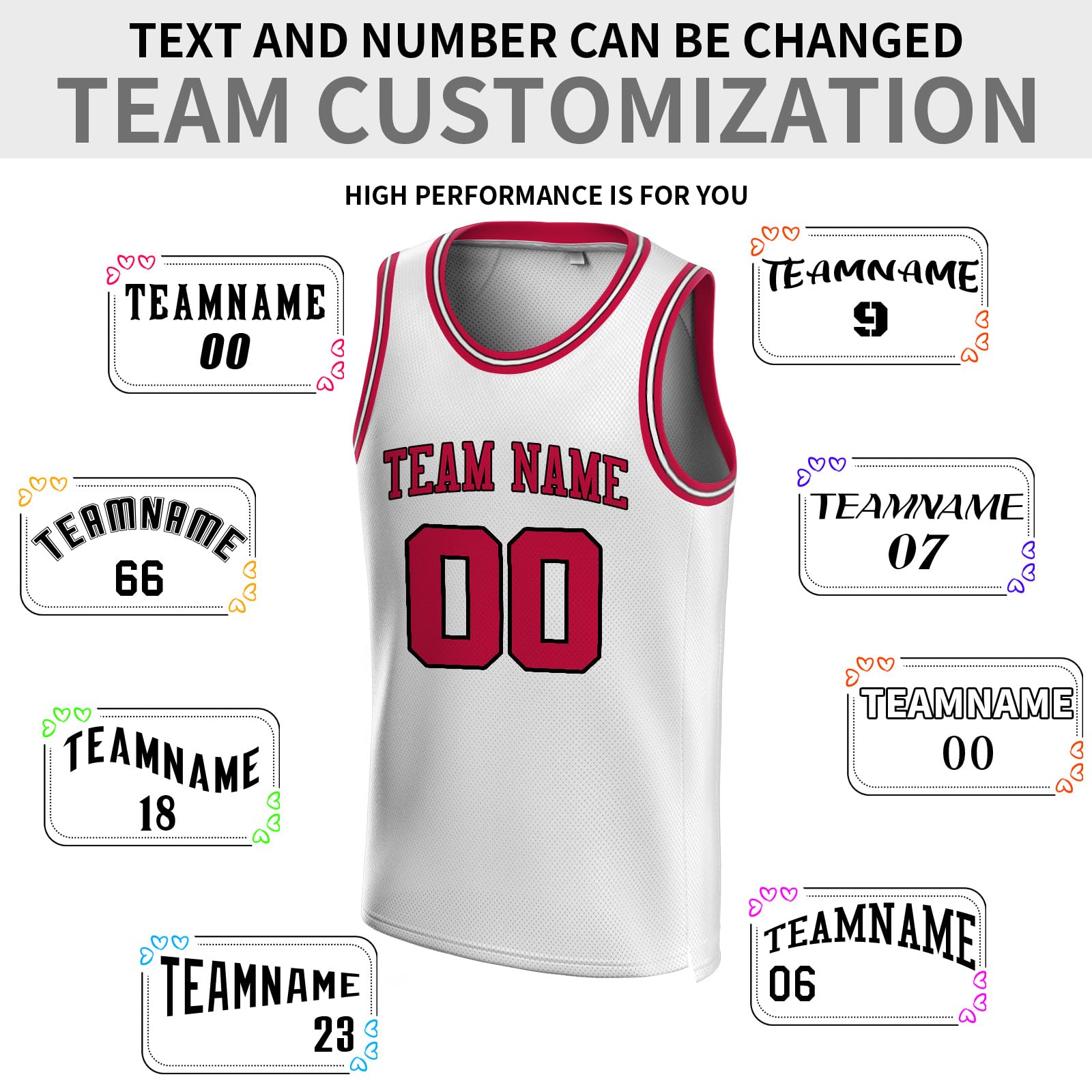 Custom Basketball Jerseys Personalized with Name & Number - Men's Women's Youth Kids Basketball Uniforms - Perfect for Team Games, Tournaments & Fan Apparel