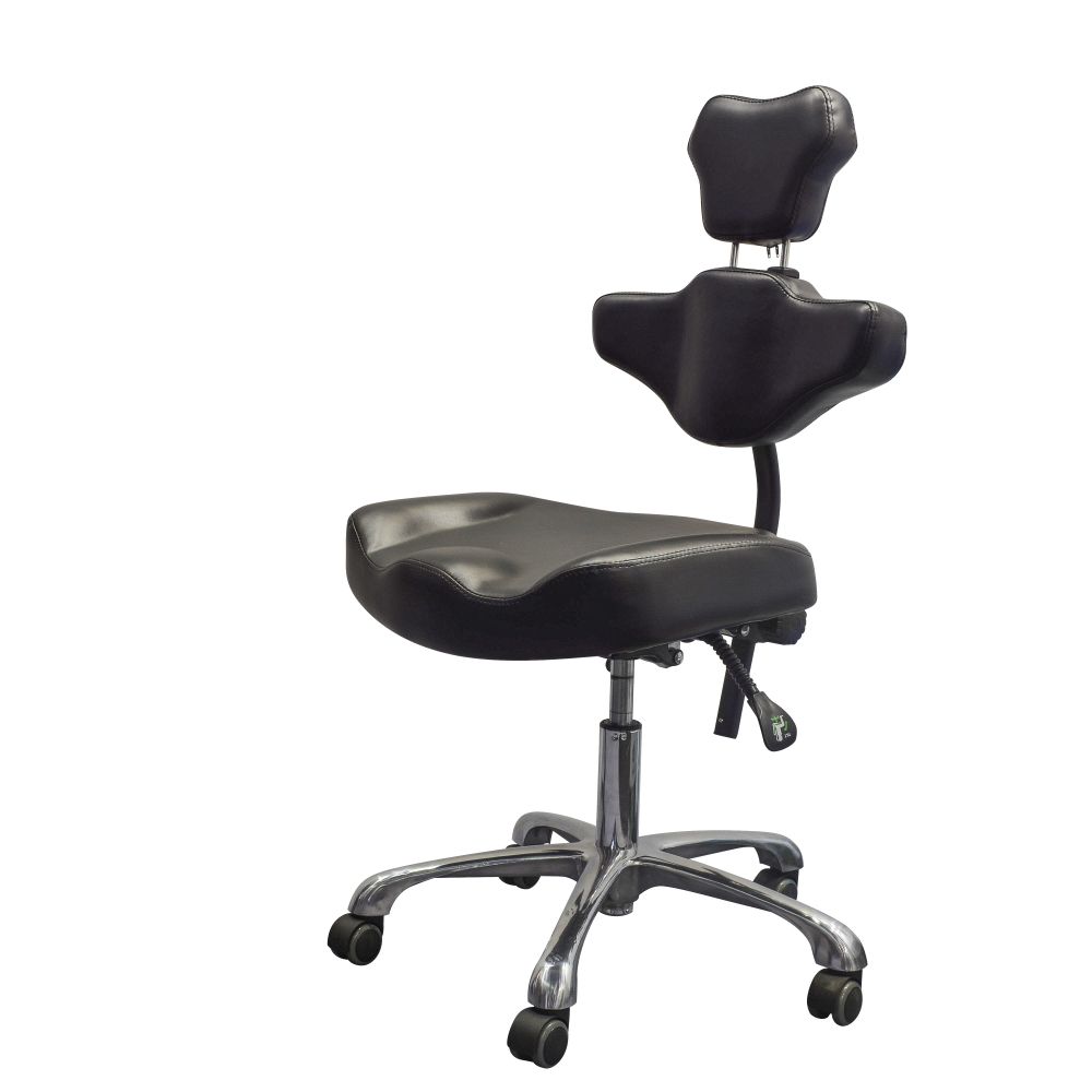 Fellowship Adjustable Tattoo Artist Chair 9973 - Professional Hydraulic Stool for Tattoo Parlors & Body Art Studios - Perfect for Tattoo Artists, Piercers & Permanent Makeup Professionals