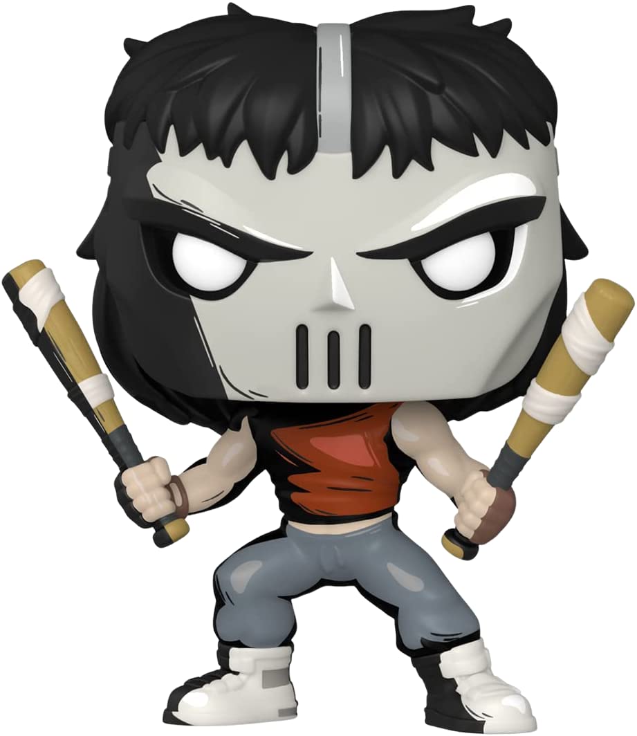 Funko Pop! Comics TMNT Casey Jones PX Exclusive Action Figure with EcoTEK Pop Protector - Collectible Toy for Teenage Mutant Ninja Turtles Fans, Perfect for Display & Protection in Home or Office Collections
