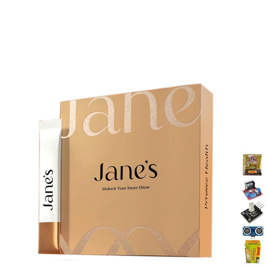 Janes Age Support Formula - Nourishing Skin Care Blend for Anti-Aging, 14 Sachets/Box | Hydrates, Smooths & Firms Skin | Free Beauty Gifts Included | Perfect for Daily Skincare Routine & Travel