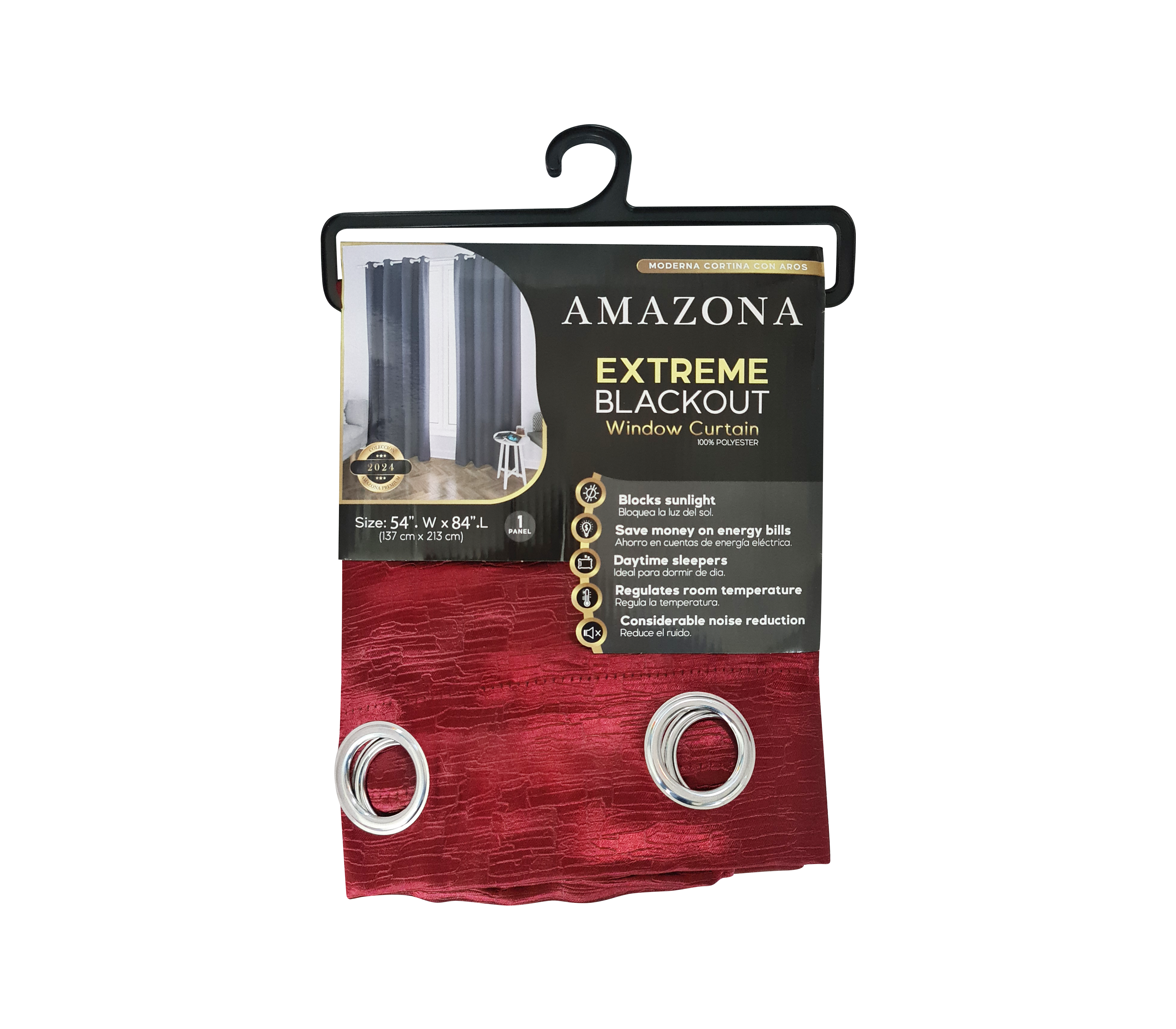 Amazon Extreme Blackout Window Curtain - Thermal Insulated, Noise Reducing, 100% Light Blocking for Bedroom, Living Room & Nursery