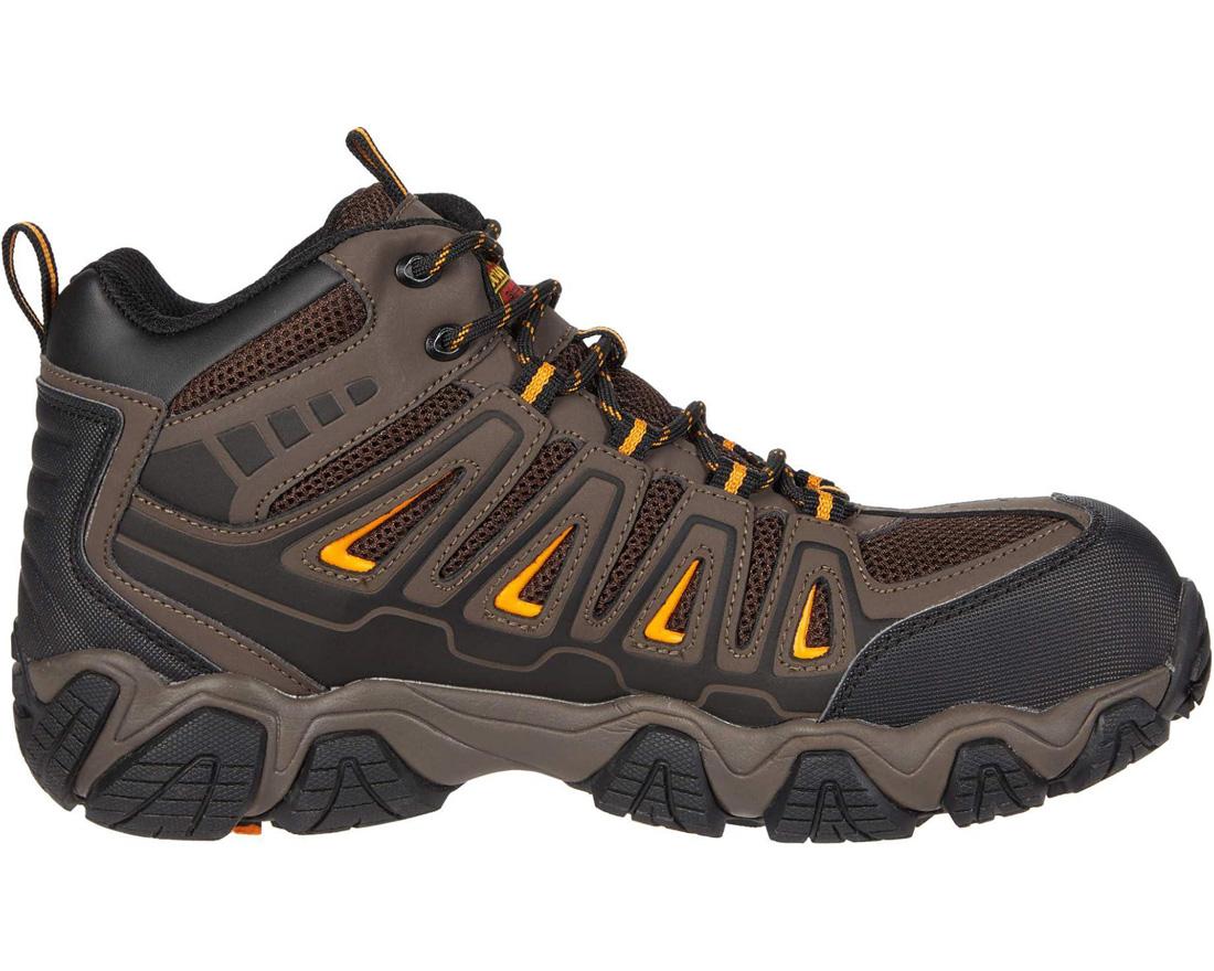 Crosstrex Series Mid Cut Composite Toe Hiker Boot - Waterproof Work Boots for Men, Lightweight & Durable Safety Shoes for Construction, Hiking & Outdoor Work