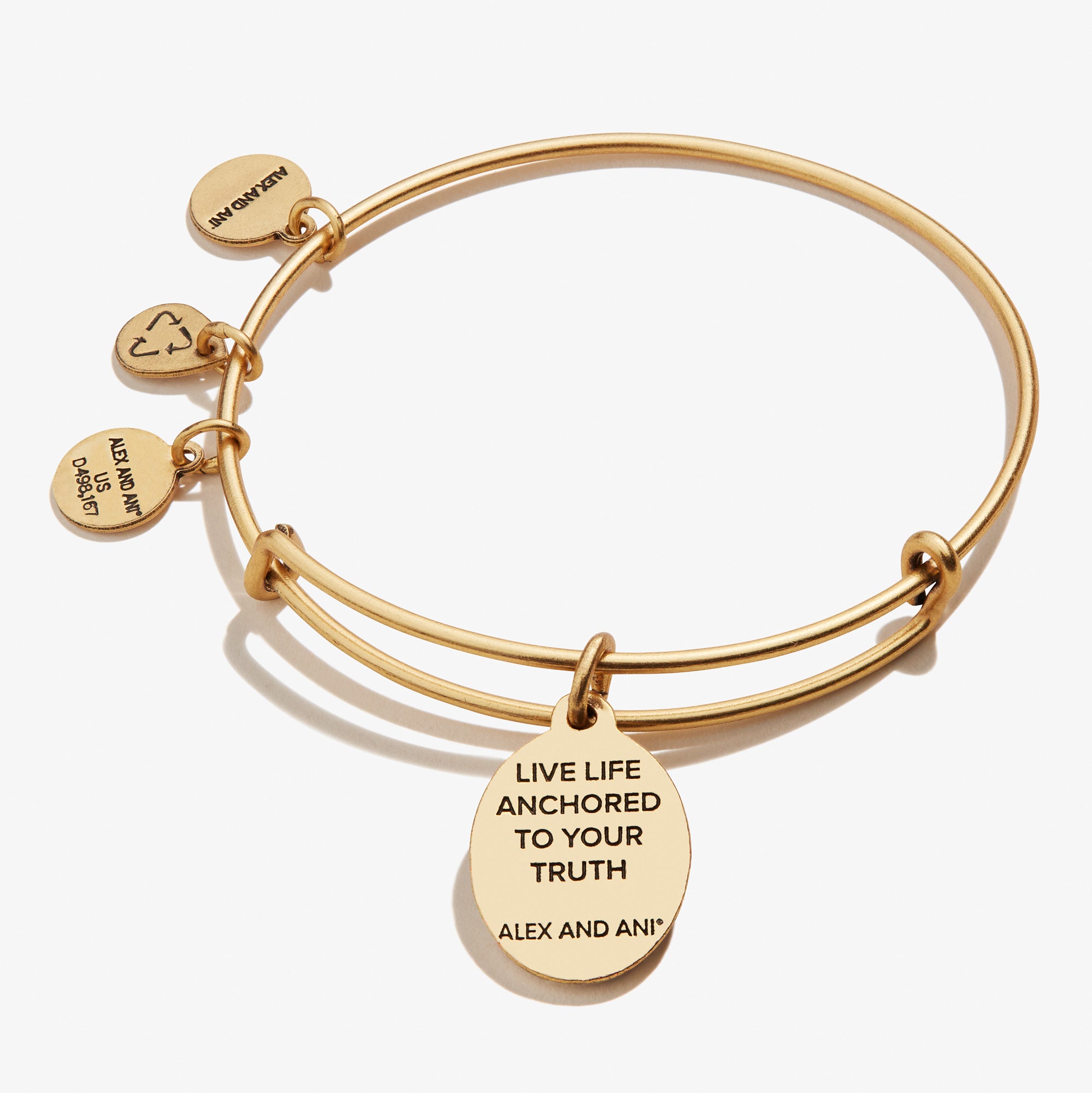 Anchor Charm Bangle Bracelet - Nautical Jewelry for Women - Perfect for Beach, Vacation & Everyday Wear