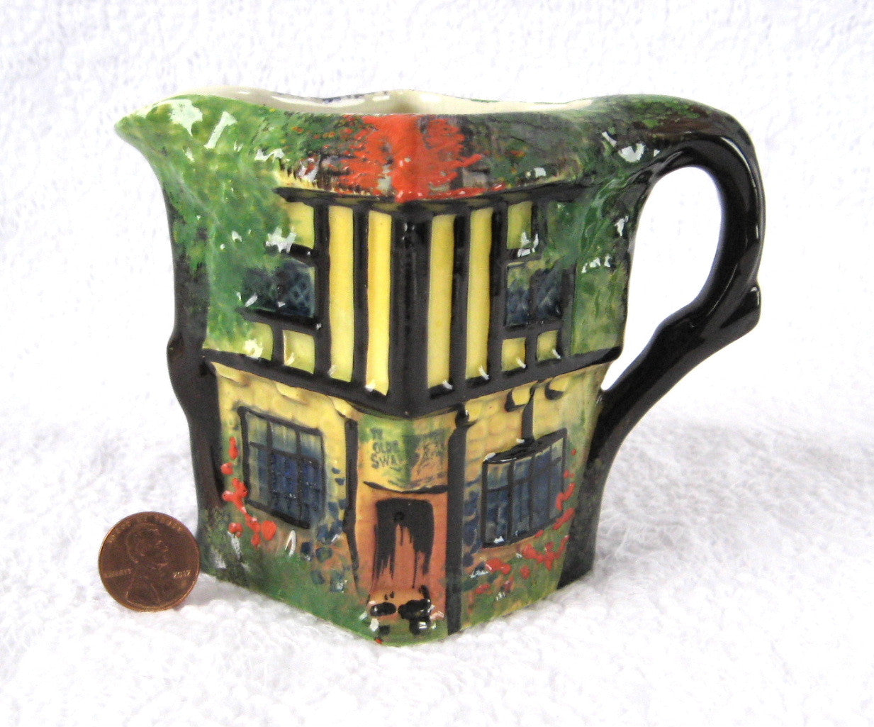 Vintage Royal Winton Ye Olde Inne Cottage Ware Pitcher - 1930s Rubian Ware Collectible for Home Decor & Tea Service