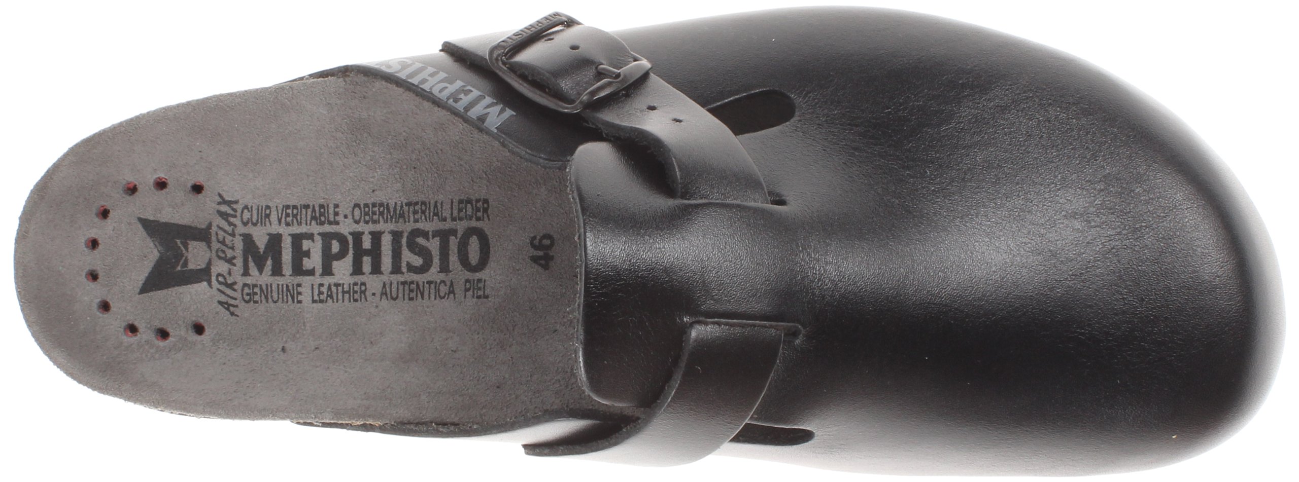 Mephisto Men's Nathan Mule - Comfortable Slip-On Shoes for Walking & Casual Wear | Breathable Leather Loafers for Men | Perfect for Travel, Office & Everyday Use
