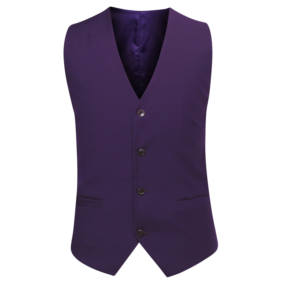 3 Piece Slim Fit Classic Casual Violet Purple Suit for Men - Business Formal & Wedding Attire - Office, Party, Special Occasion Outfit