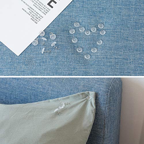 30 Pcs Clear Head Twist Pins for Upholstery - Slip Cover Fasteners & Headliner Pins for Sofa, Car, Van, Home Furniture & Bed Skirt | Secure Fabric Hold | Perfect for DIY Home Decor & Auto Interior Projects