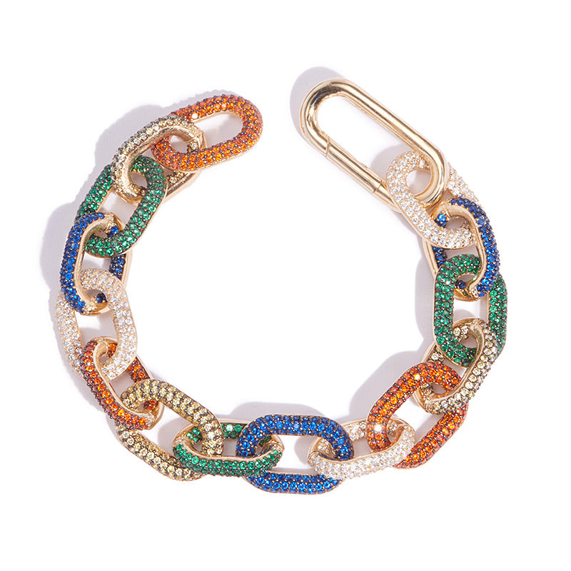 Drummond Bracelet for Women - Elegant Gold Plated Adjustable Bangle with Crystals | Perfect for Parties, Weddings, and Everyday Wear