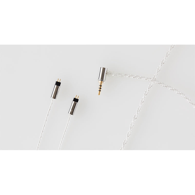 Final Audio C106 2 Pin Silver Coated Upgrade Cable for IEMs - High-Quality Audio Replacement Cable for Musicians & Audiophiles - Perfect for Studio Recording & Live Performances