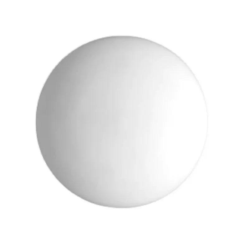 Modern Flush Mount Wall Light - White Glass LED Fixture for Bedroom, Hallway & Living Room Lighting