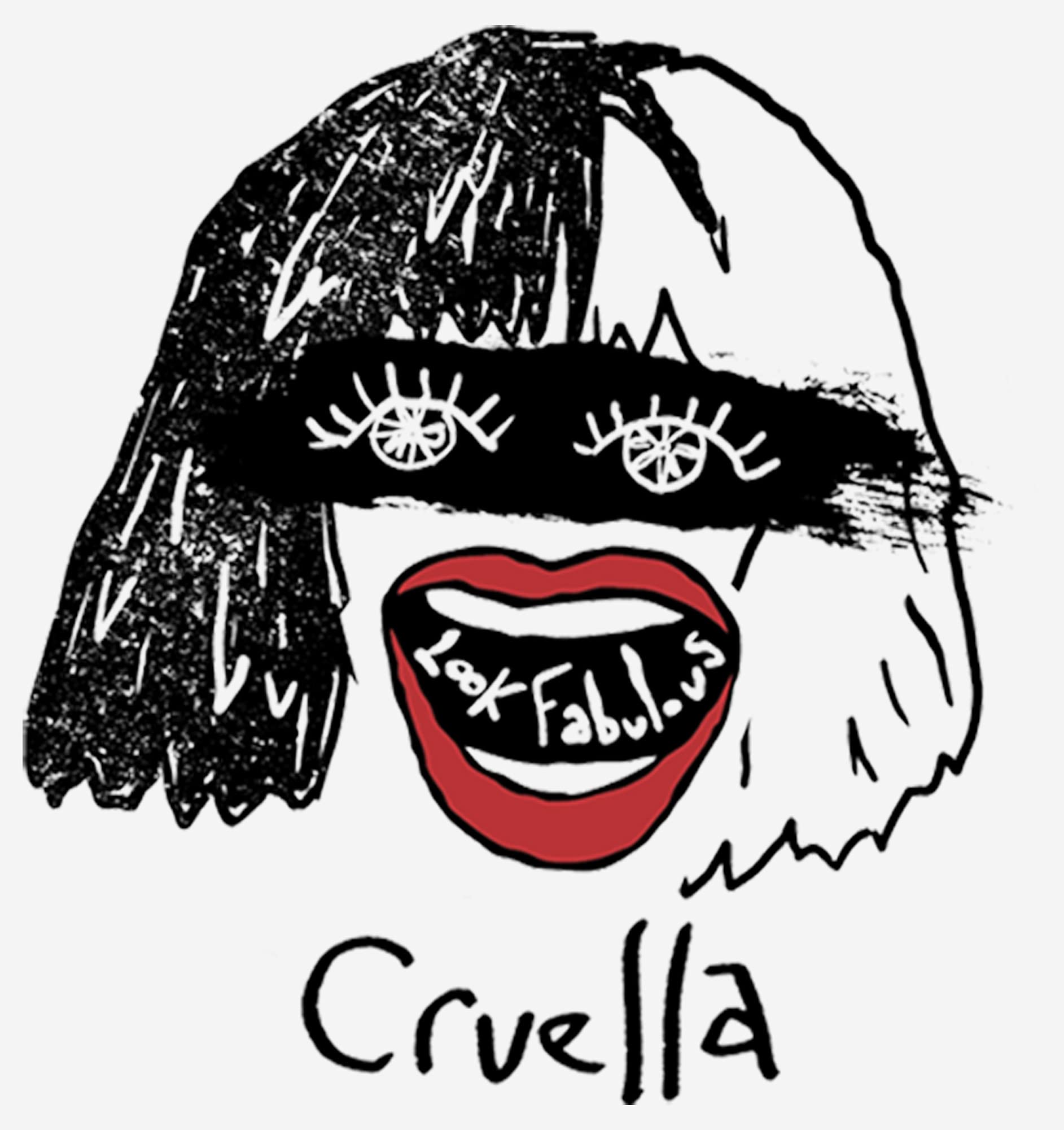Women's Cruella Inspired Fabulous Graphic T-Shirt | Unique Disney Villain Fashion for Casual Wear & Cosplay