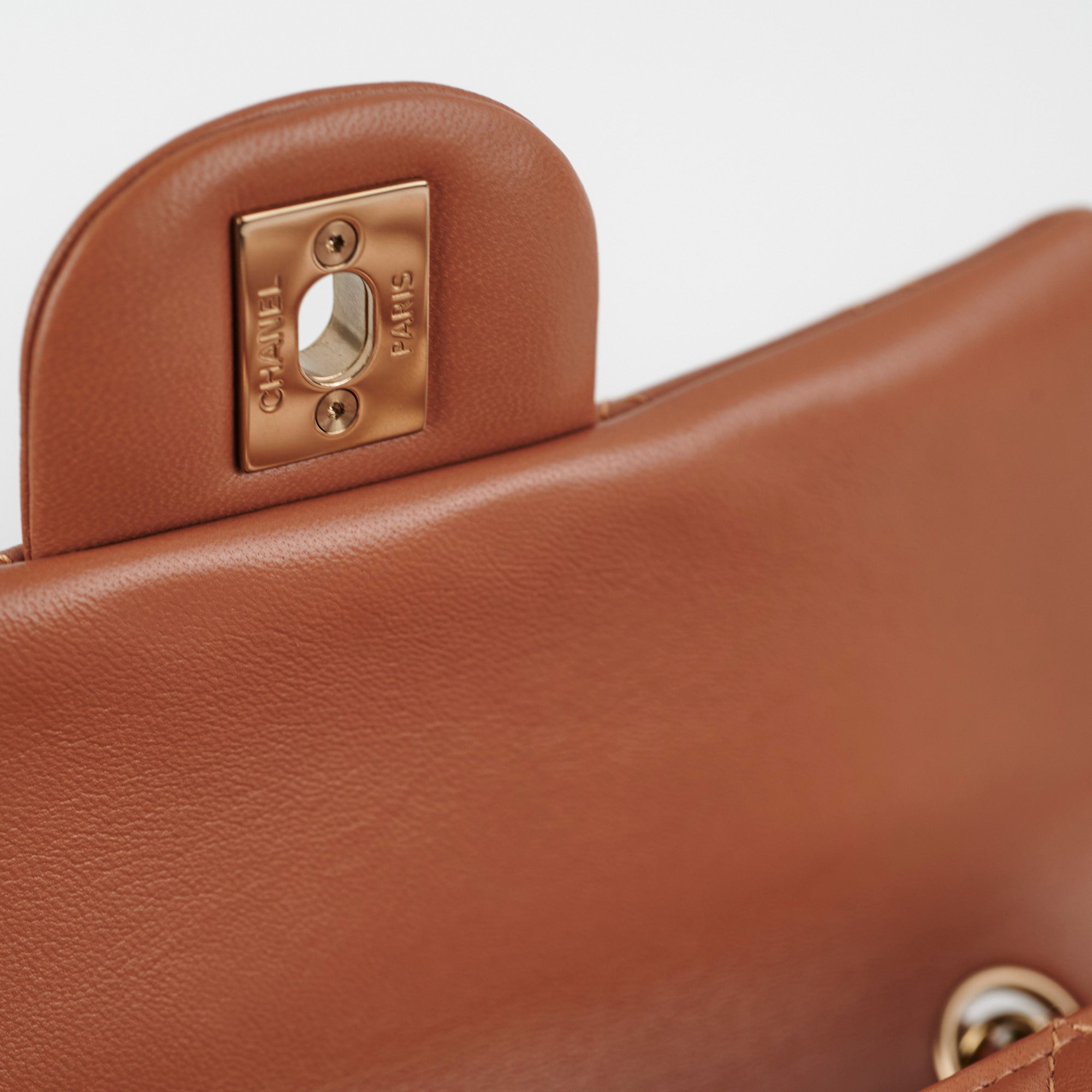 Authentic Chanel Mini Rectangular Flap Bag in Caramel with Gold Hardware - 2022 Collection | Luxury Crossbody Purse for Women, Perfect for Date Nights & Special Occasions