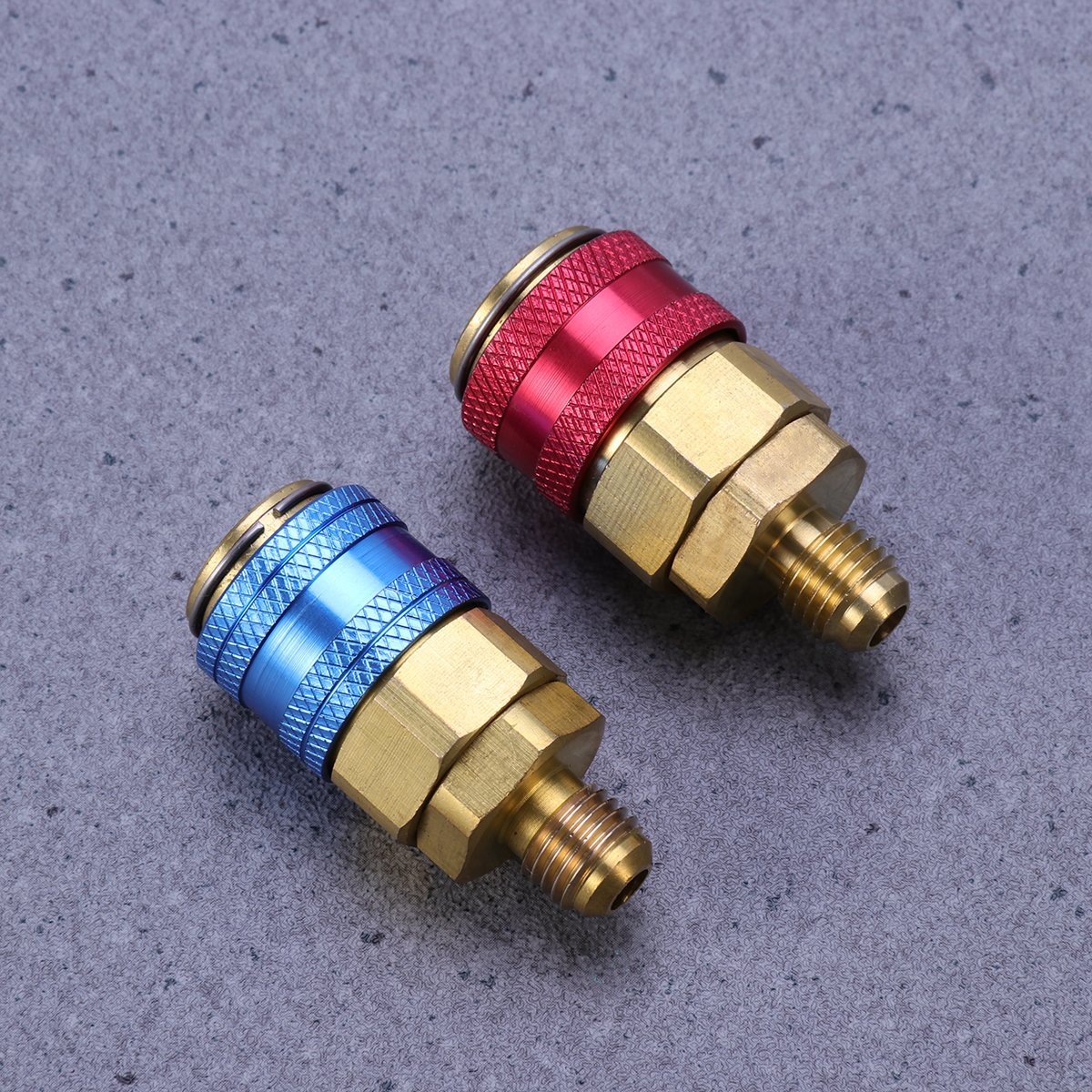 BESPORTBLE 2-Piece AC Coupler for Car Air Conditioning System - R134a Refrigerant Adapter Connector Kit | Perfect for Auto AC Repair, Maintenance & Recharging at Home or Garage