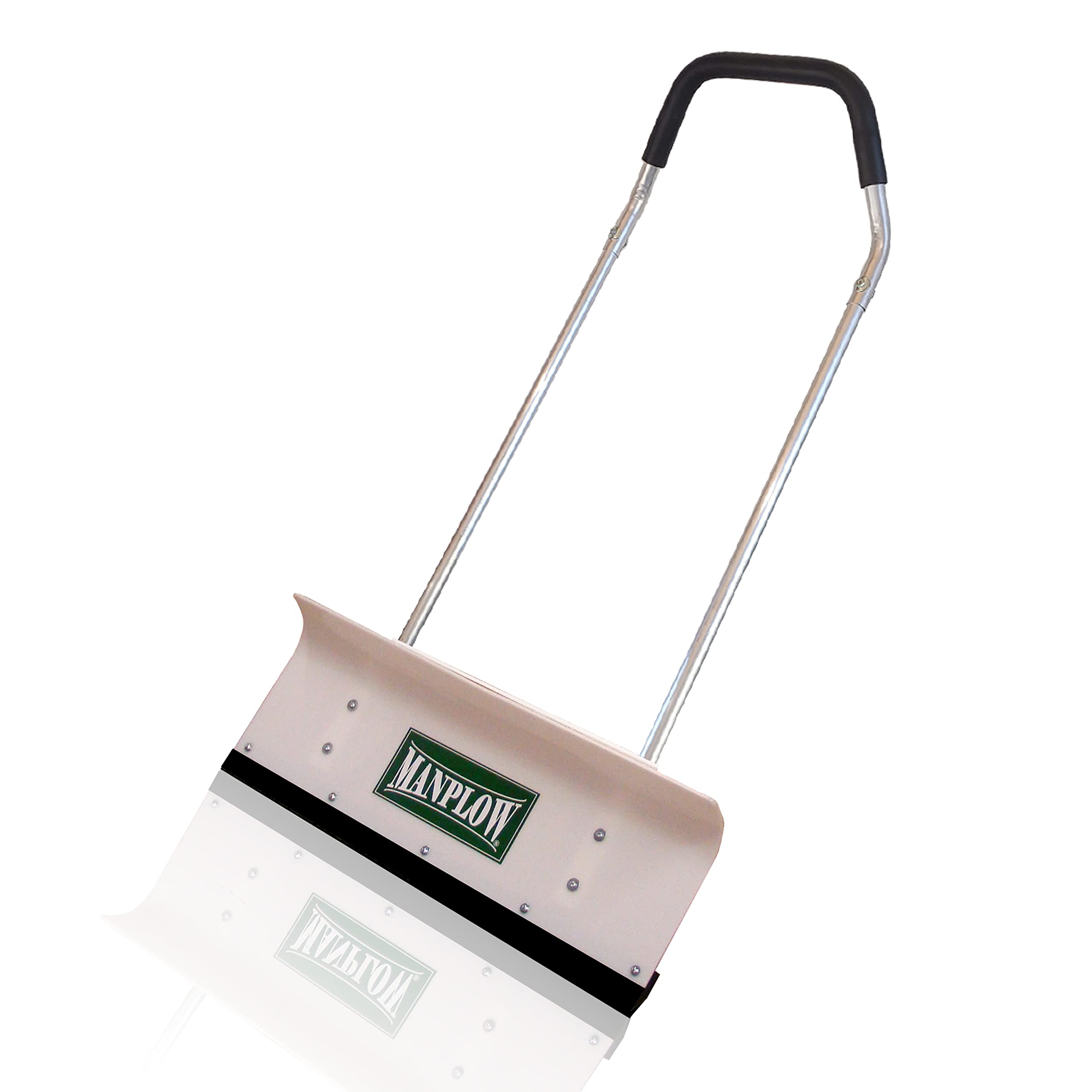 MANPLOW PRO Snow Pusher with Power U Handle Upgrade - 32 Inch Heavy Duty Snow Shovel for Driveway, Sidewalk & Roof - Ideal for Winter Snow Removal & Ice Clearing
