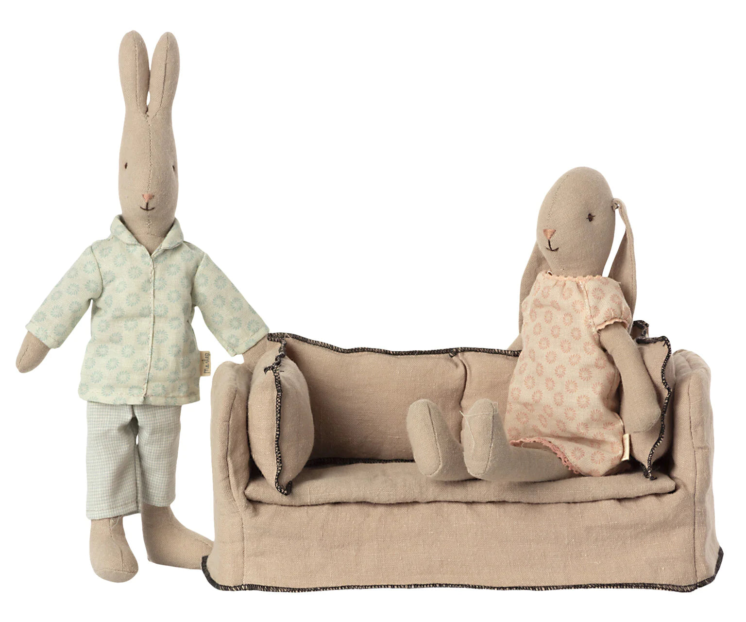 Miniature Couch for Dollhouse - Tiny Sofa for Dolls, Mini Furniture, Kids Playroom Decor, DIY Doll Accessories - Perfect for Dollhouse Scenes & Collectors