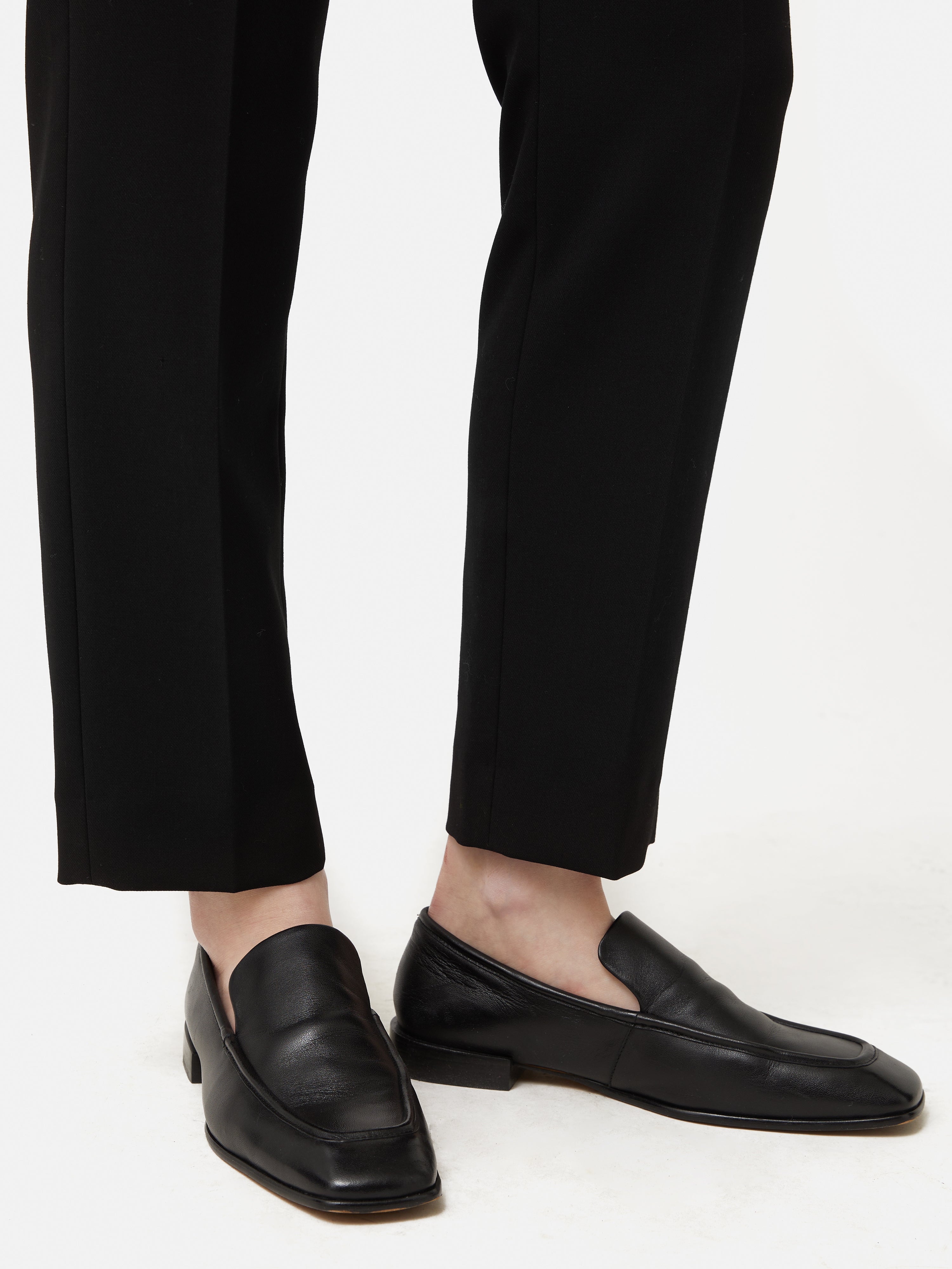 Modern Crepe Marden Trouser for Women - Black High Waist Wide Leg Pants - Comfortable Office Work & Casual Wear